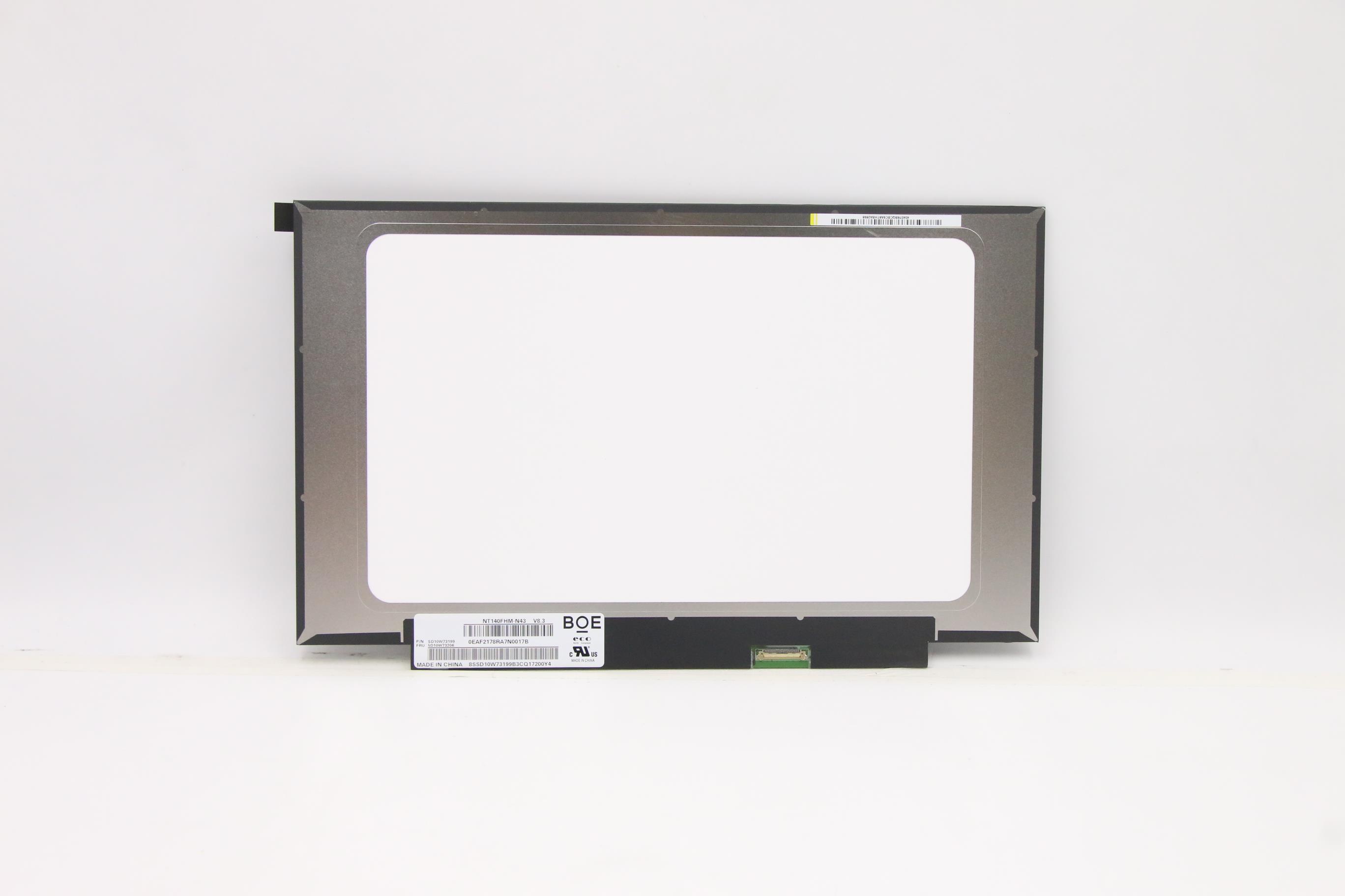 Lenovo Part  Original Lenovo LCD Panel, 14", FHD, Non-Touch, Anti-glare, TN, 45%NTSC, BO NT140FHM-N43 V8.3
