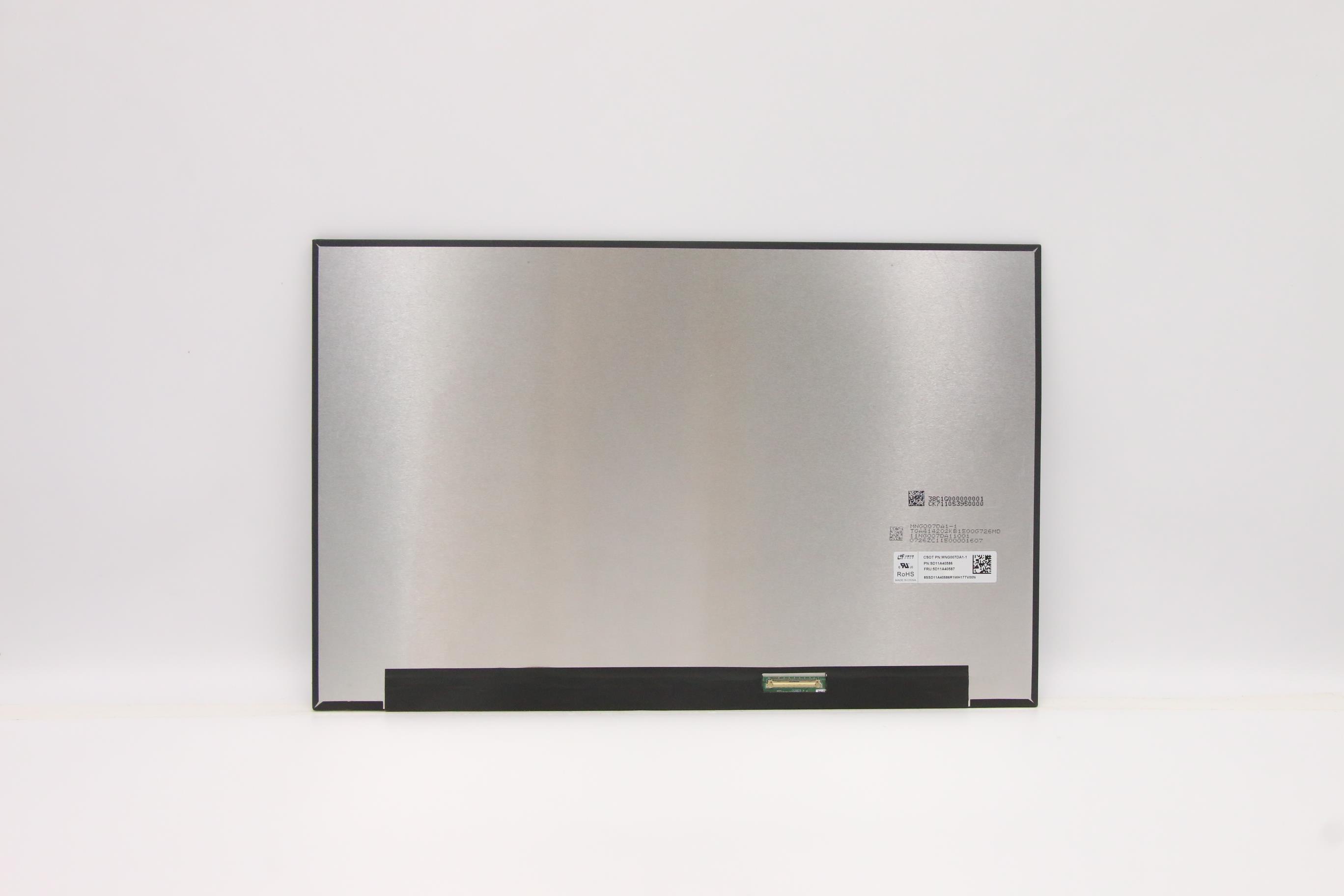 5D11A40587 - Original Lenovo FRU Y560 CSOT LCD 16" 16:10 2.5K IPS 2.6t 500nit narrow2.5 AG SRGB100% 165hz HDR LBL