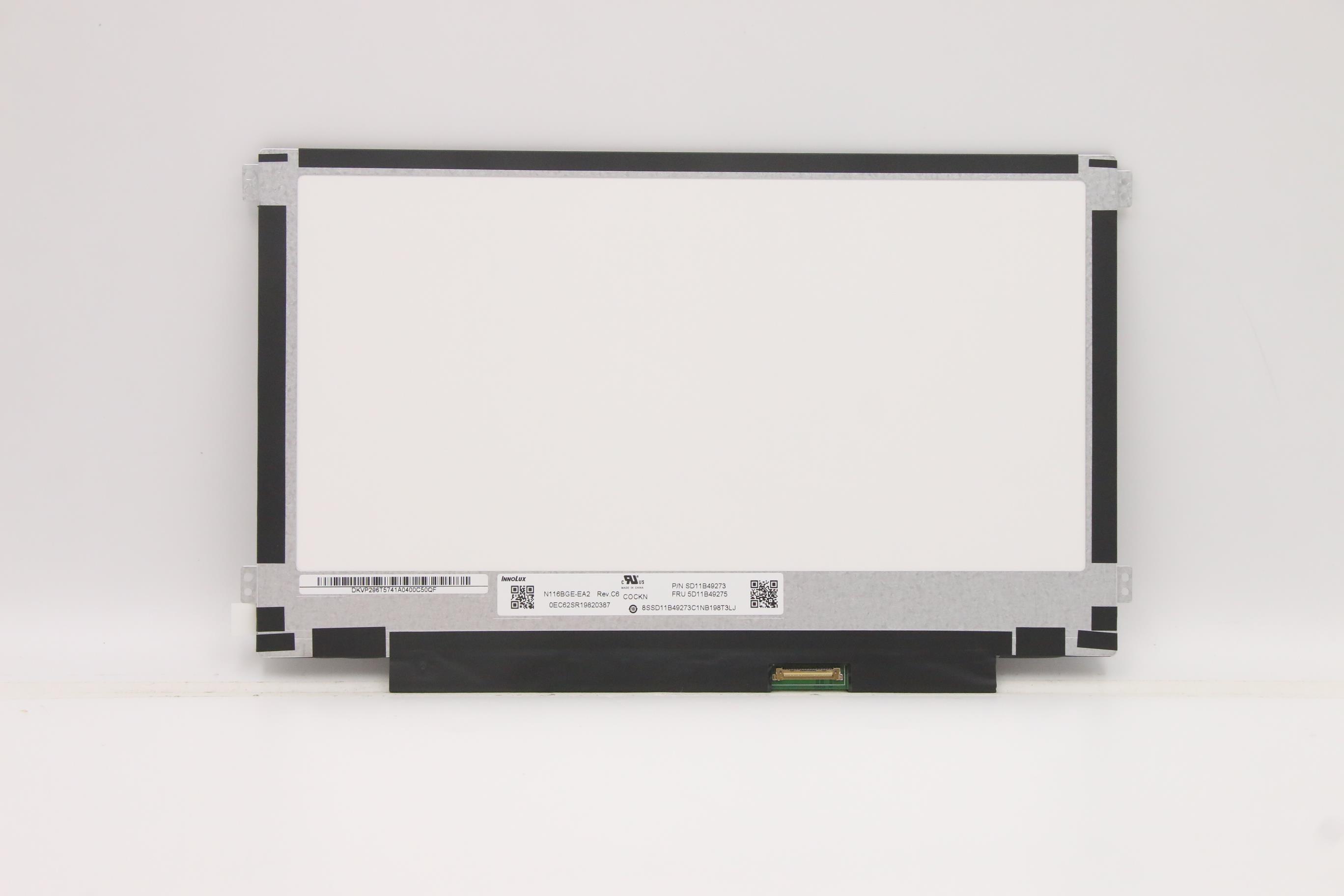 Lenovo Part  Original Lenovo LCD Panel, 11.6", HD, Non-Touch, Anti-glare, TN, 250nit, 45%NTSC