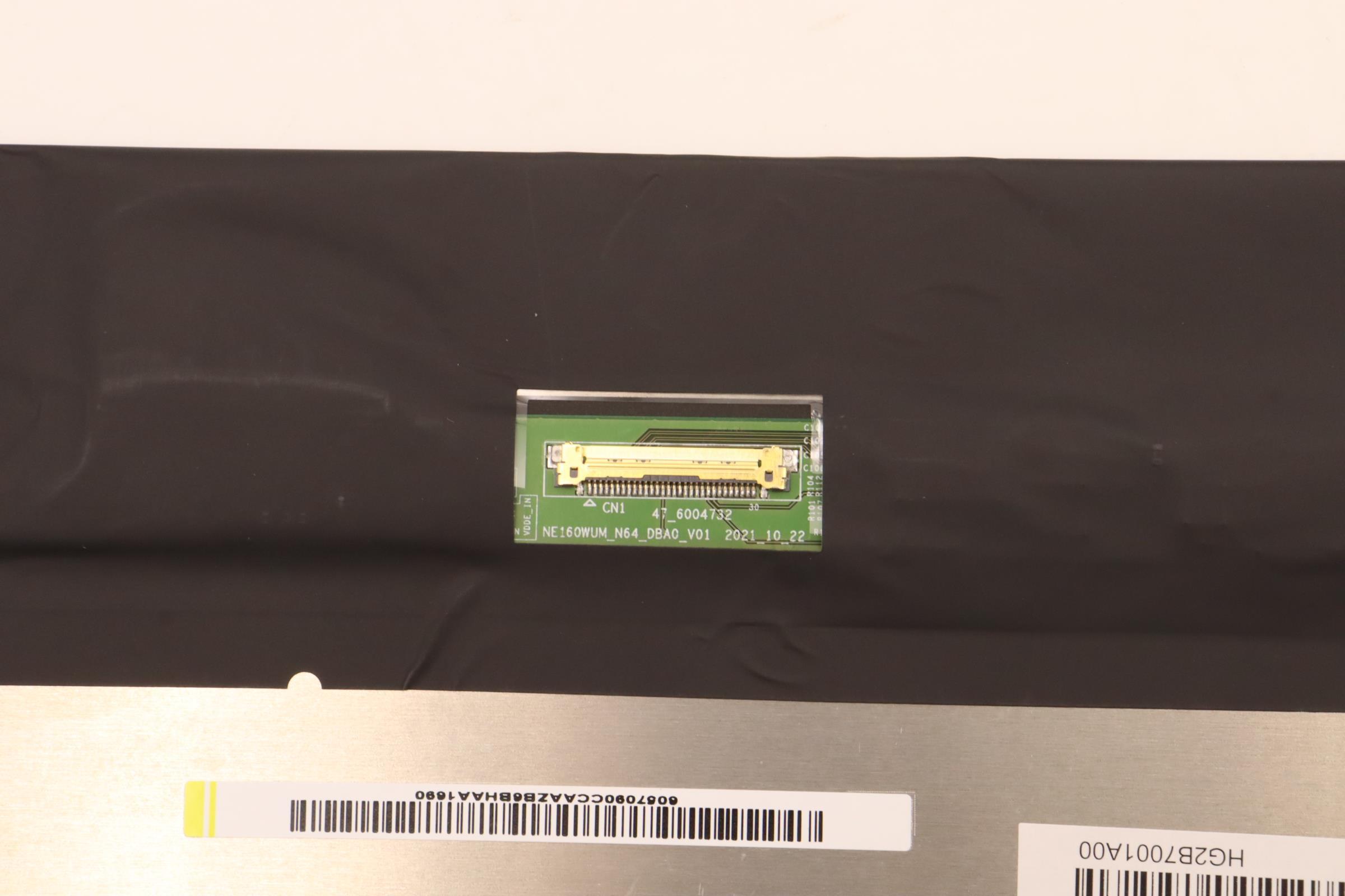 5D11C95901 - Original Lenovo LCD Assembly, 16", WUXGA, Non-Touch, Anti-Glare, IPS, 300nit, 100%sRGB, Colour Calibration, 300N FCC-BOE