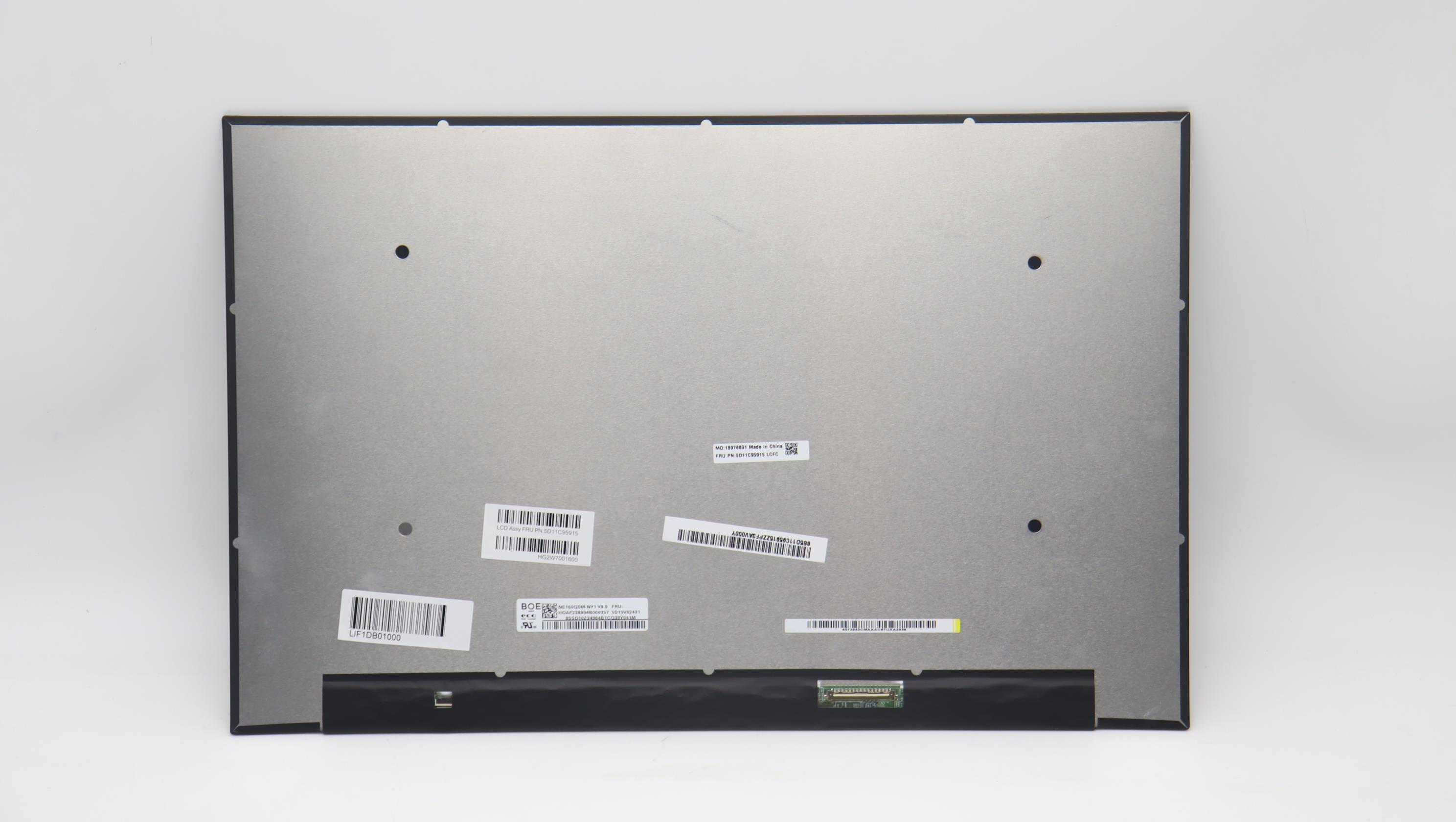 5D11C95915 - Original Lenovo DISPLAY 16WQXGA AG sRGB100%500nFCC-BOE