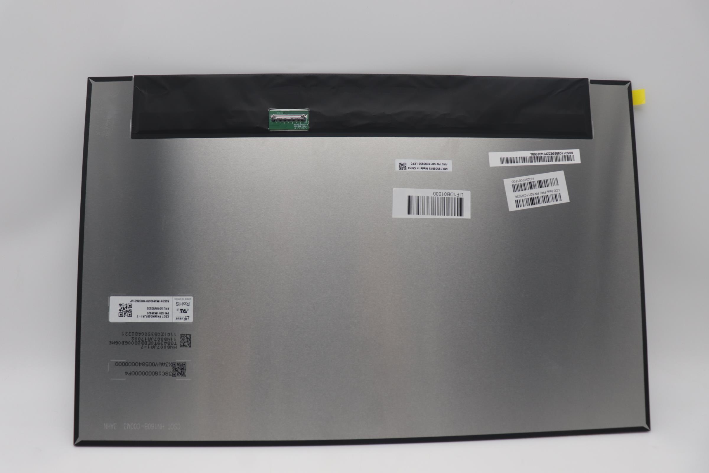 5D11C95936 - Original Lenovo Display LCD Assemblies, 16WUXGA AG sRGB100%400nFCC-CSOT
