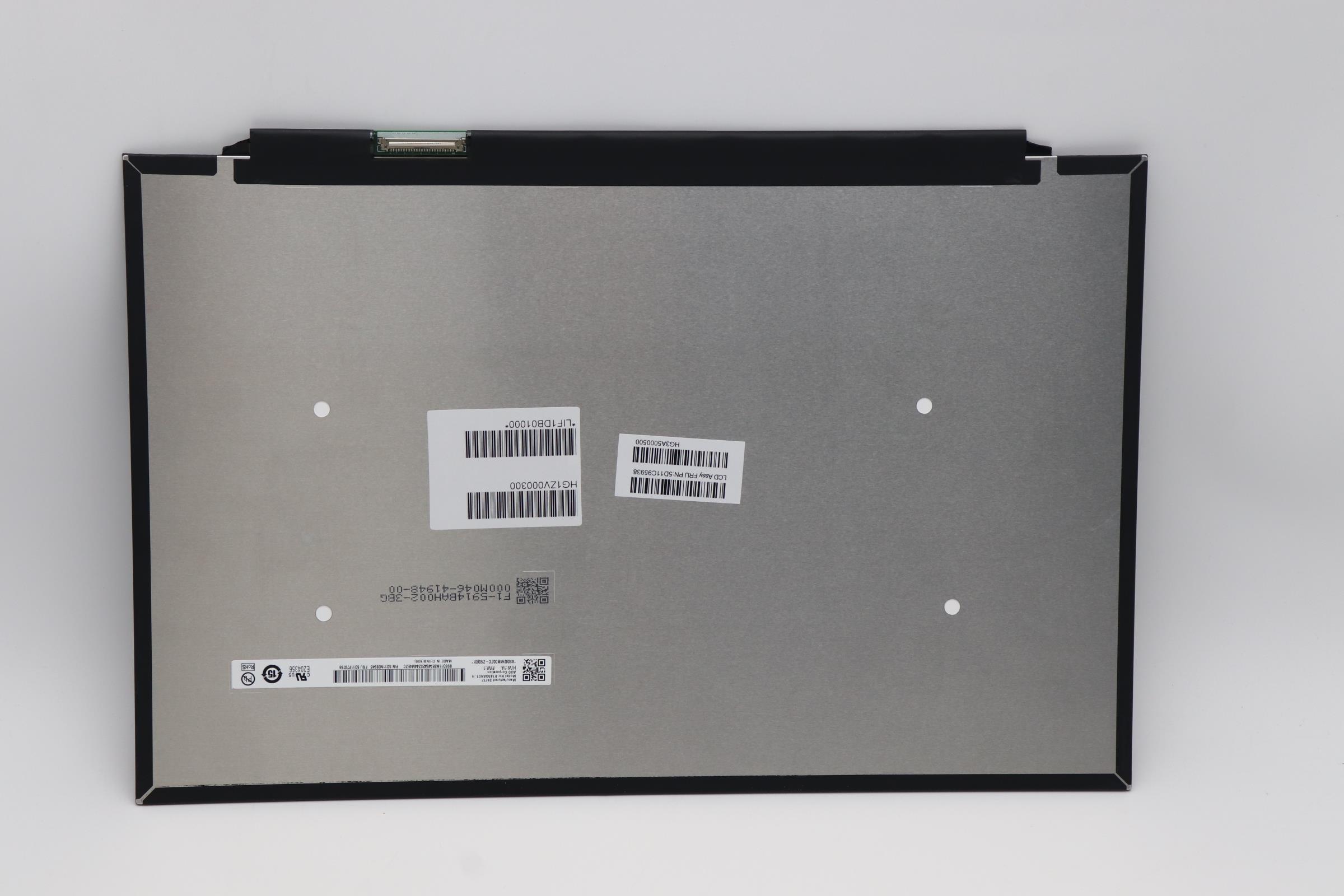 5D11C95938 - Original Lenovo LCD Module, 14.5", WQXGA, Non-Touch, Anti-Glare, IPS, 350nit, 100%sRGB, Factory Color Calibr