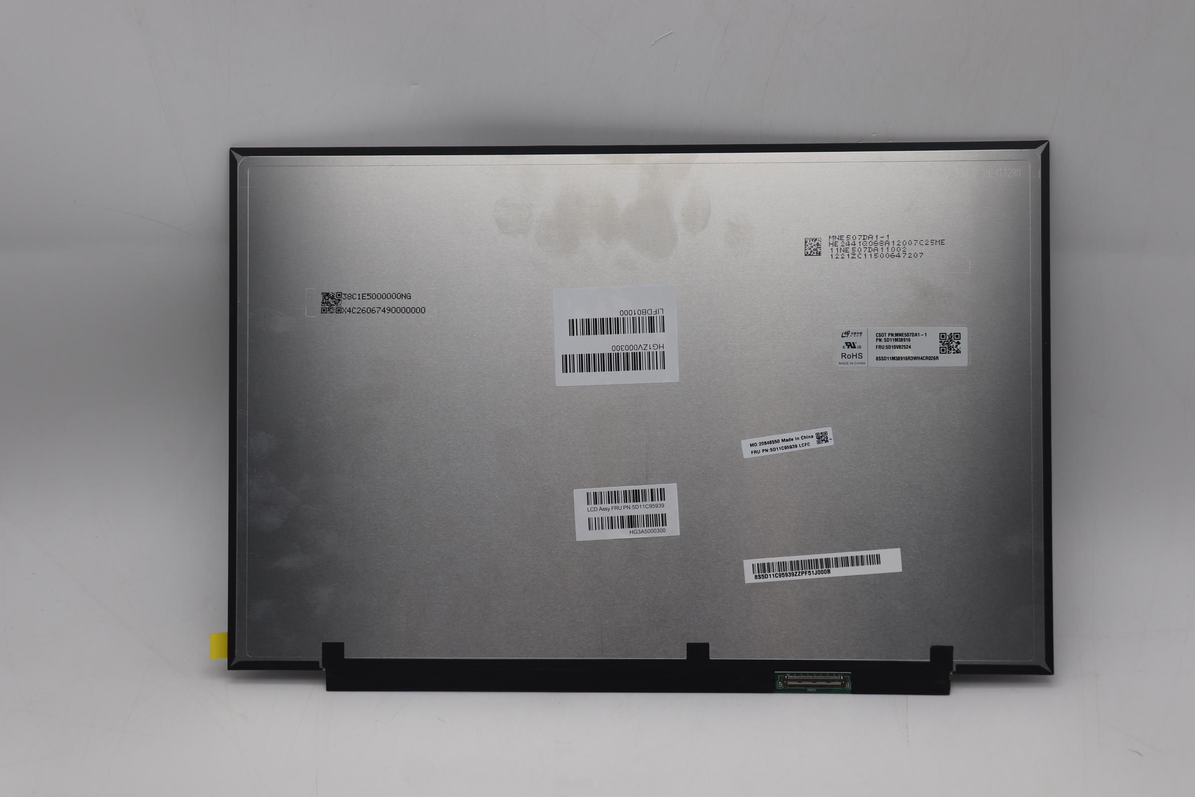 5D11C95939 - Original Lenovo LCD Module, 14.5", WQXGA, Non-Touch, Anti-Glare, IPS, 350nit, 100%sRGB, Factory Color Calibr