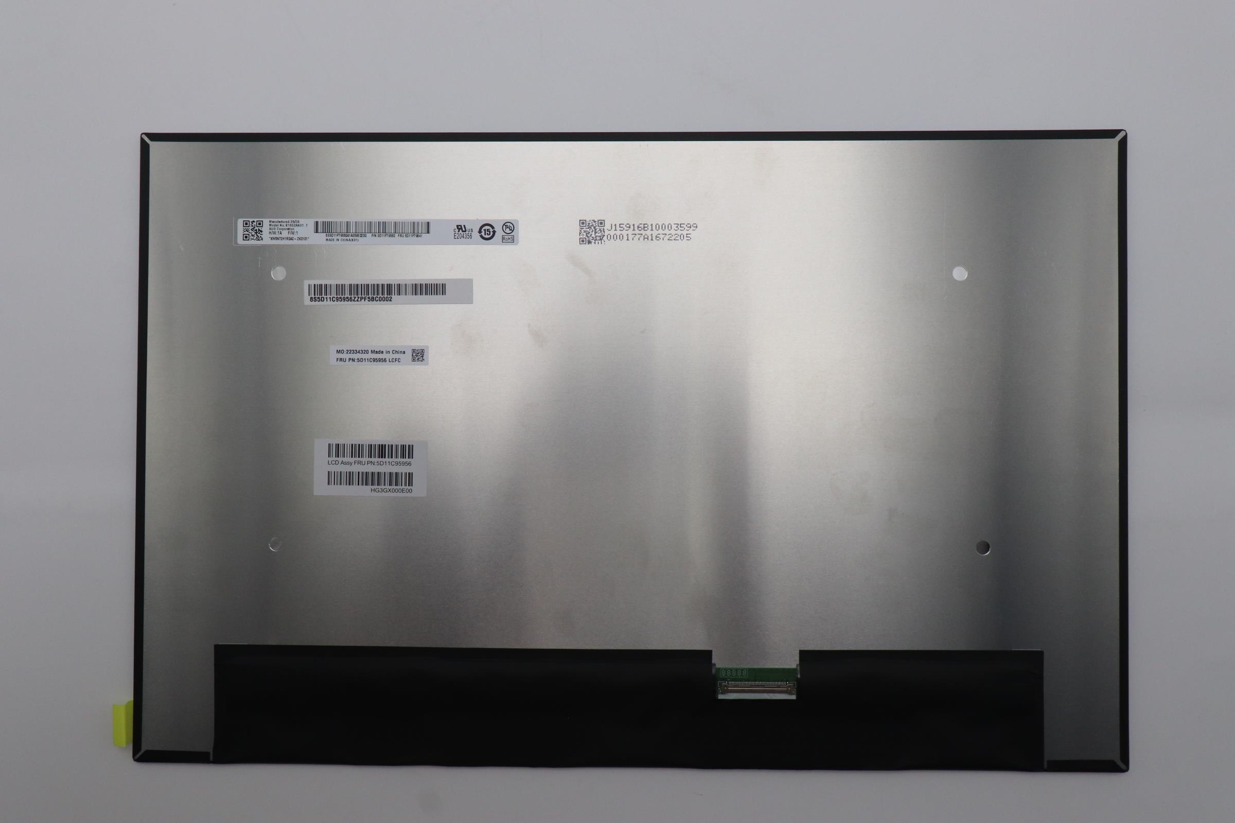 5D11C95956 - Original Lenovo LCD Module, WQUXGA, IPS, 800 nits, AUO