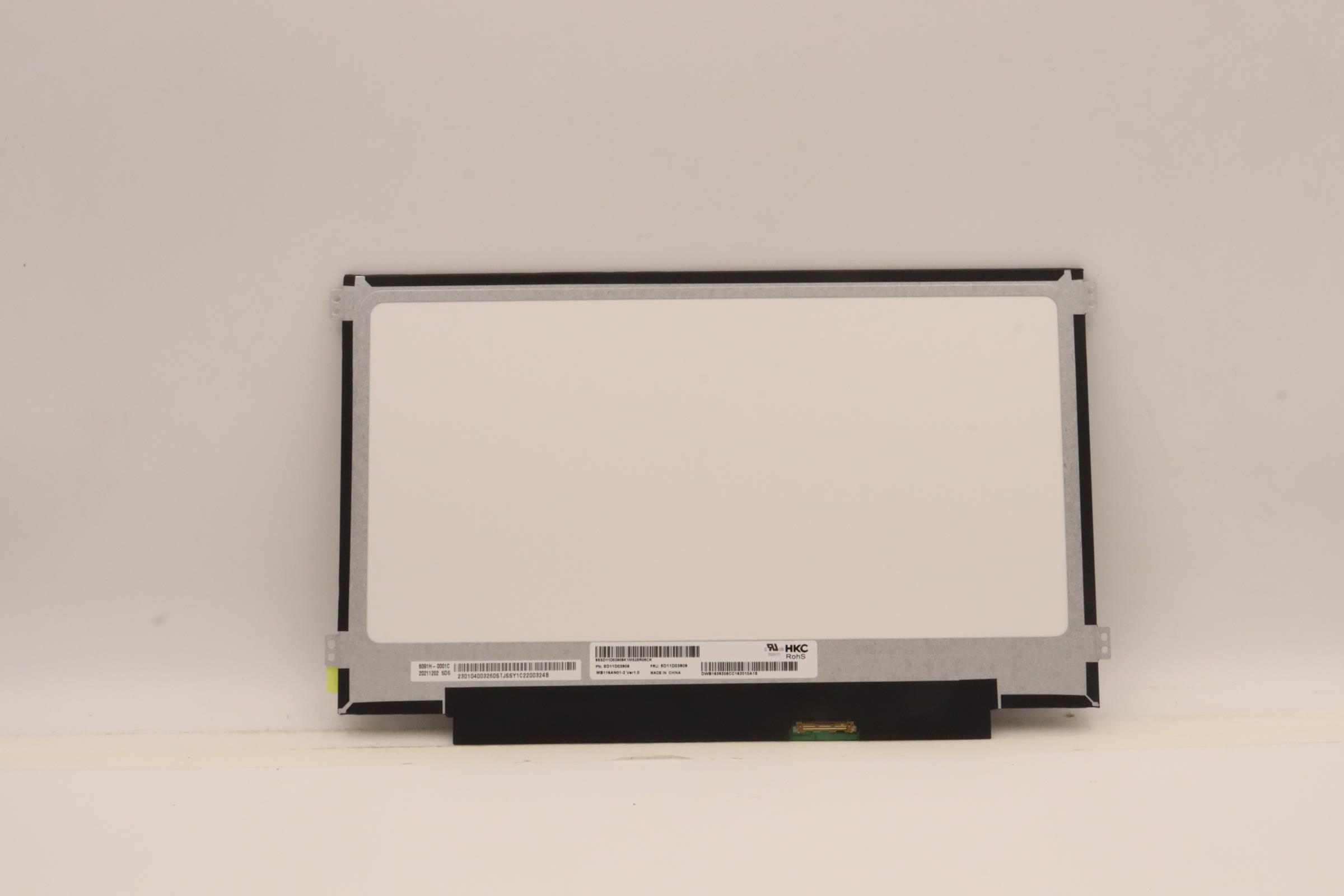Lenovo Part  Original Lenovo LCD Panel, 11.6", HD, TN, 250 nits, MB116AN01-2 AG NB
