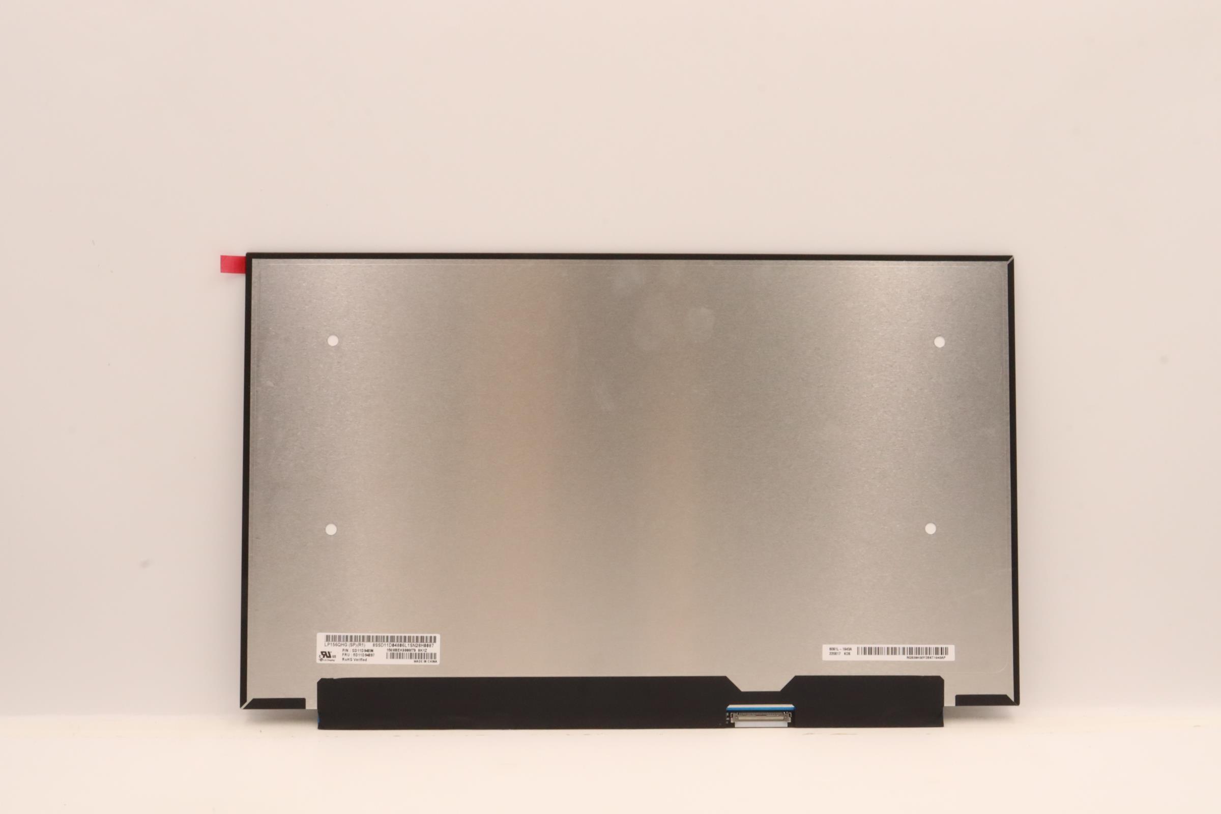 5D11D04807 - Original Lenovo LCD Panel, 15.6", WQHD, 350nits, LGD LP156QHG-SPR1