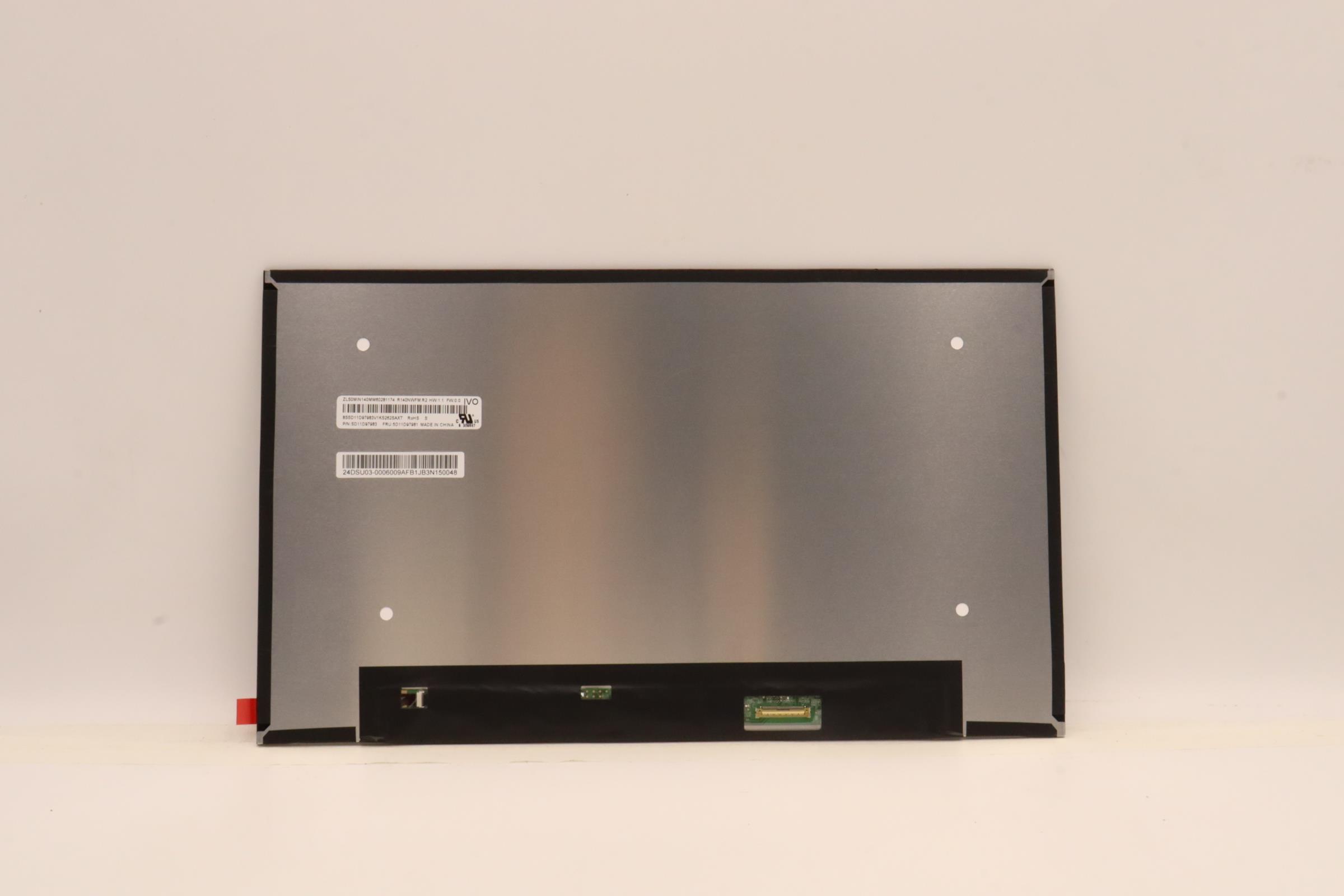 5D11D97981 - Original Lenovo LCD Panel, 14", FHD, Touch, Anti-Glare, IPS, 300nit, 45%NTSC, IVO R140NWFM R2