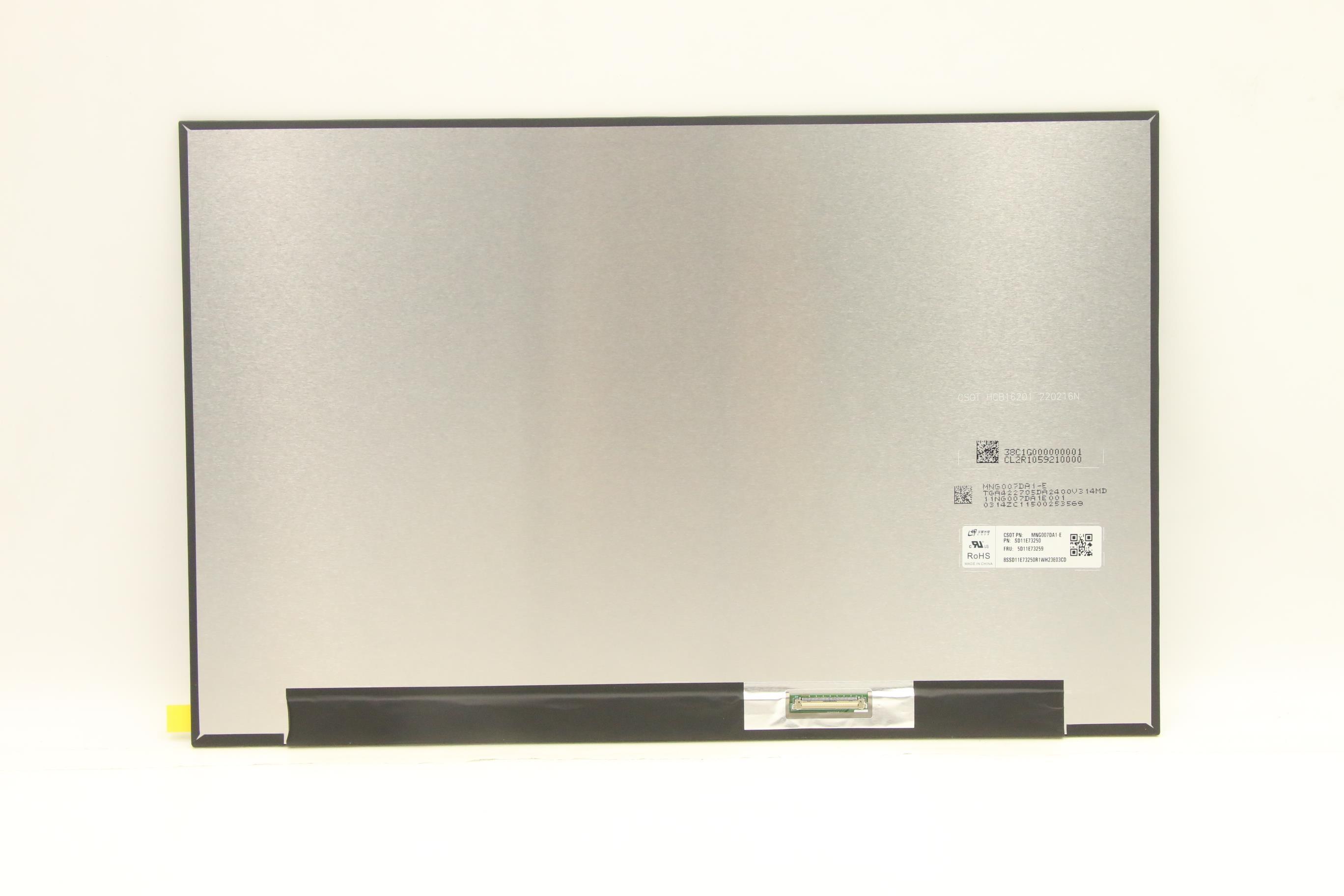 Lenovo Part  Original Lenovo LCD Panel, 16", WQXGA, Non-Touch, Anti-glare, IPS, 500nit, 100%sRGB, CSO MNG007DA1-E