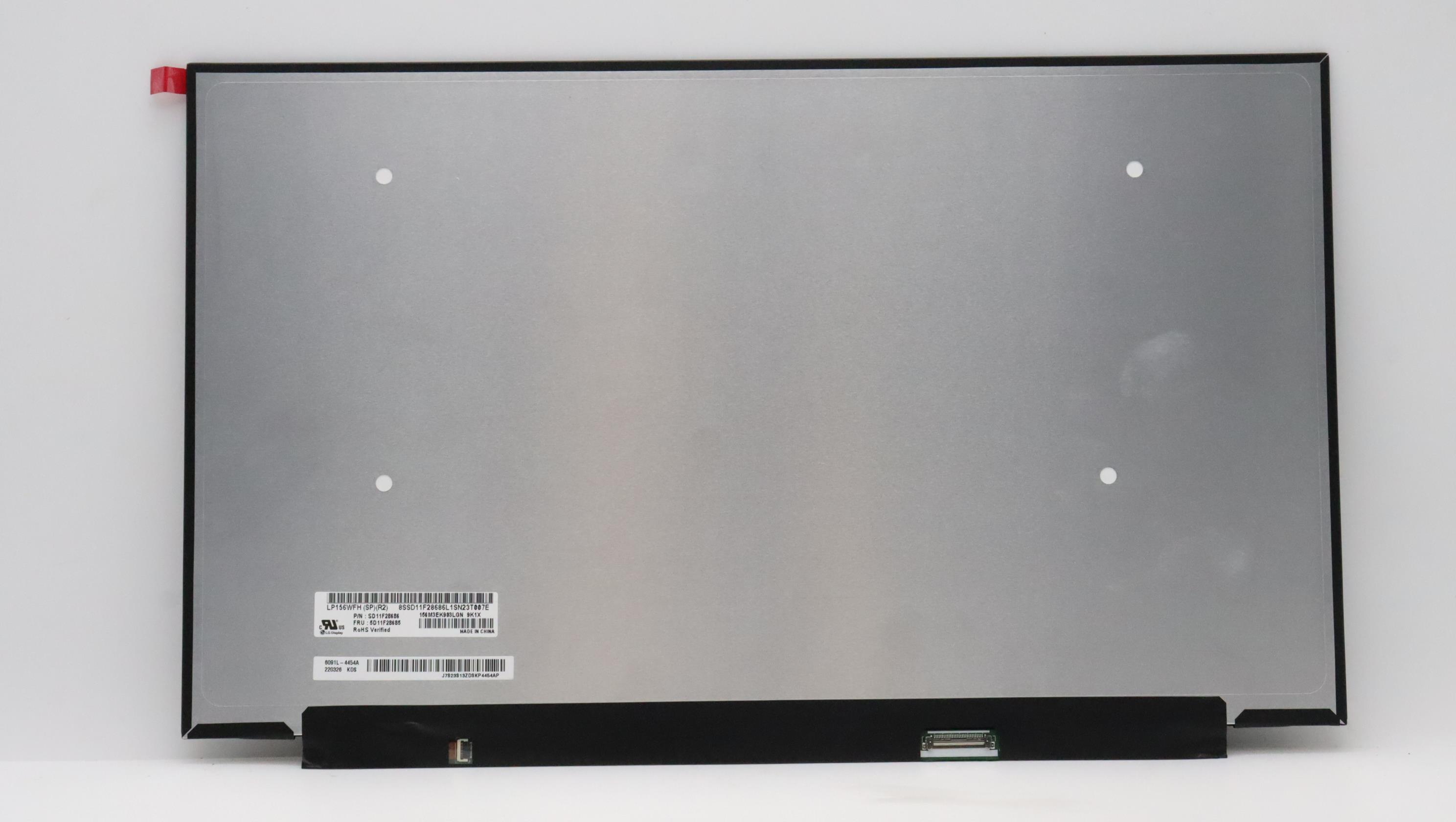 5D11F28685 - Original Lenovo LCD Panel, 15.6", FHD, Anti-Glare, Non-Touch, IPS, 300nits, LGD LP156WFH-SPR2