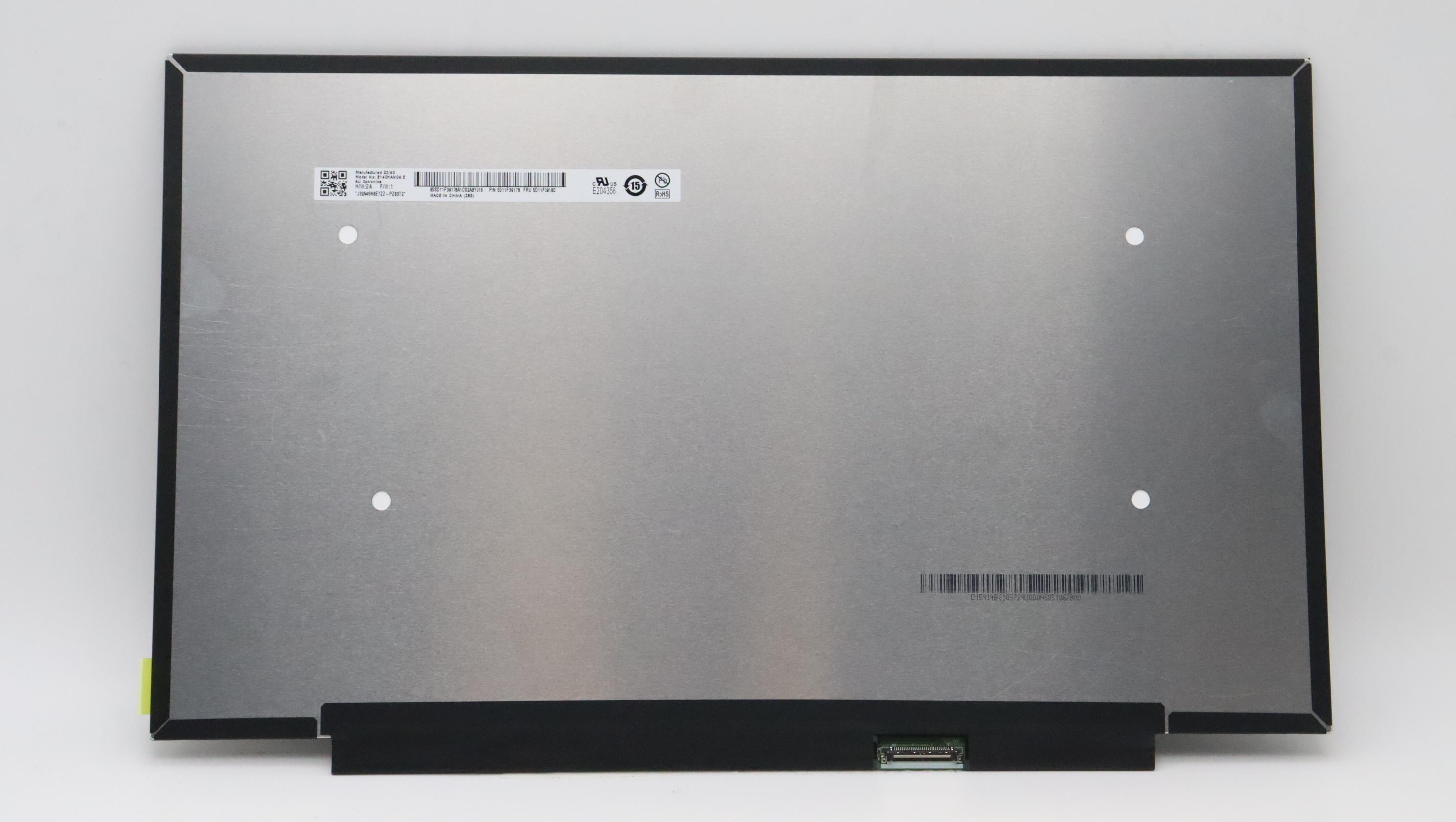 Lenovo Part  Original Lenovo LCD Panel, 14", FHD, Non-Touch, Anti-Glare, IPS, 300nit, 45%NTSC,  B140HAN04.E H/W: 2A