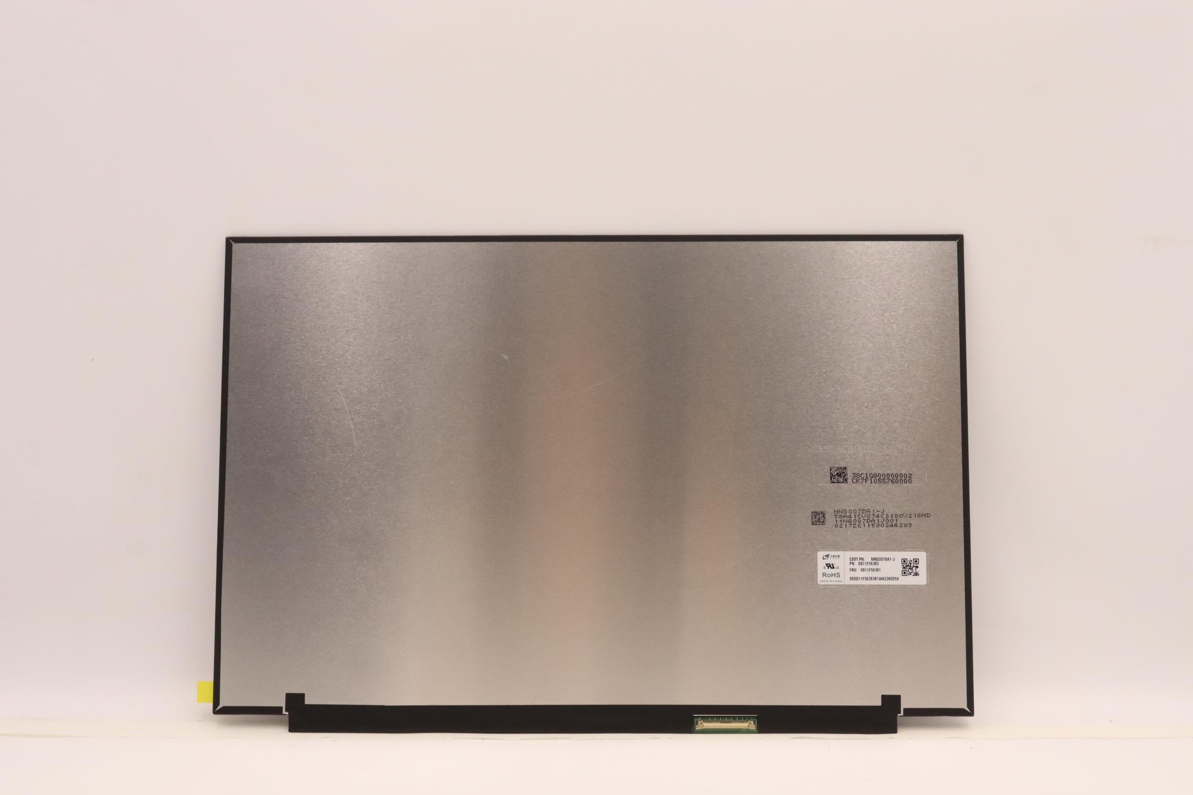 Lenovo Part  Original Lenovo LCD Panel, 16", WQXGA, Non-Touch, Anti-Glare, IPS, 350nit, 100%sRGB, CSO MNG007DA1-J 16.0