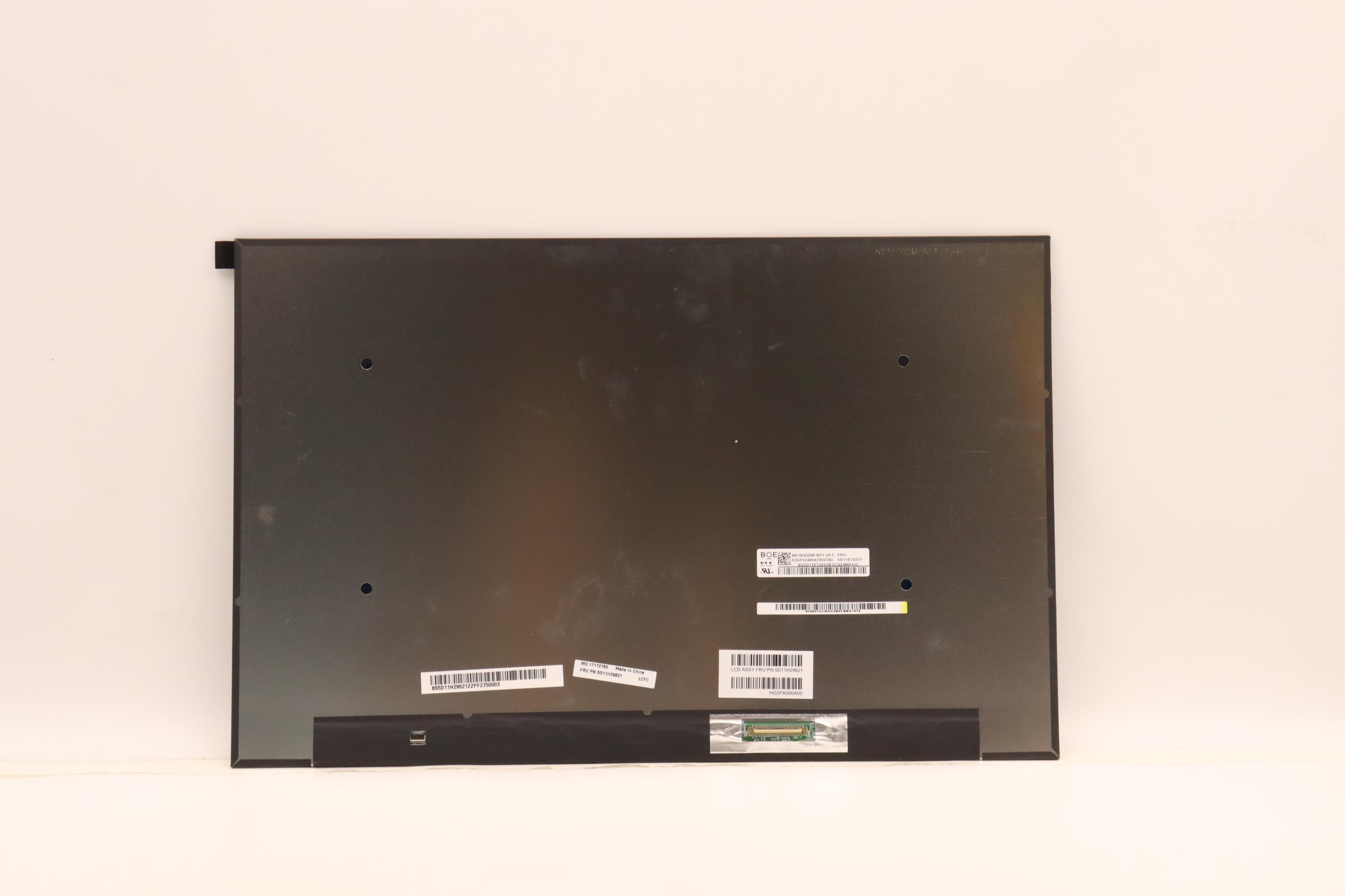 5D11H29621 - Original Lenovo DISPLAY FRU NE160QDM-NY1 16WQX Color BO