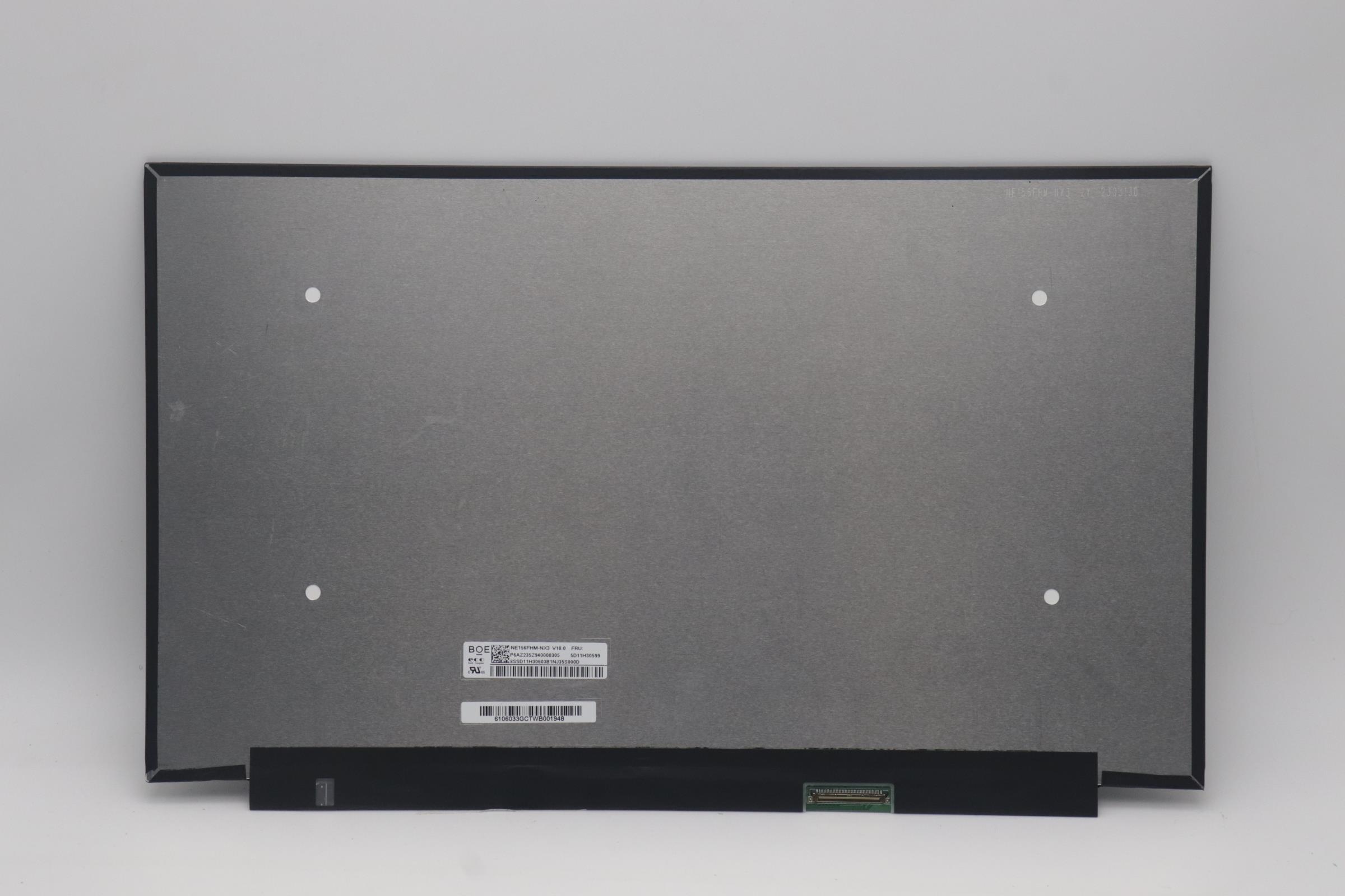 5D11H30599 - Original Lenovo LCD Panel, 15.6", FHD, Anti-Glare, Non-Touch, IPS, 300nits, BOE NE156FHM-NX3 V18.0