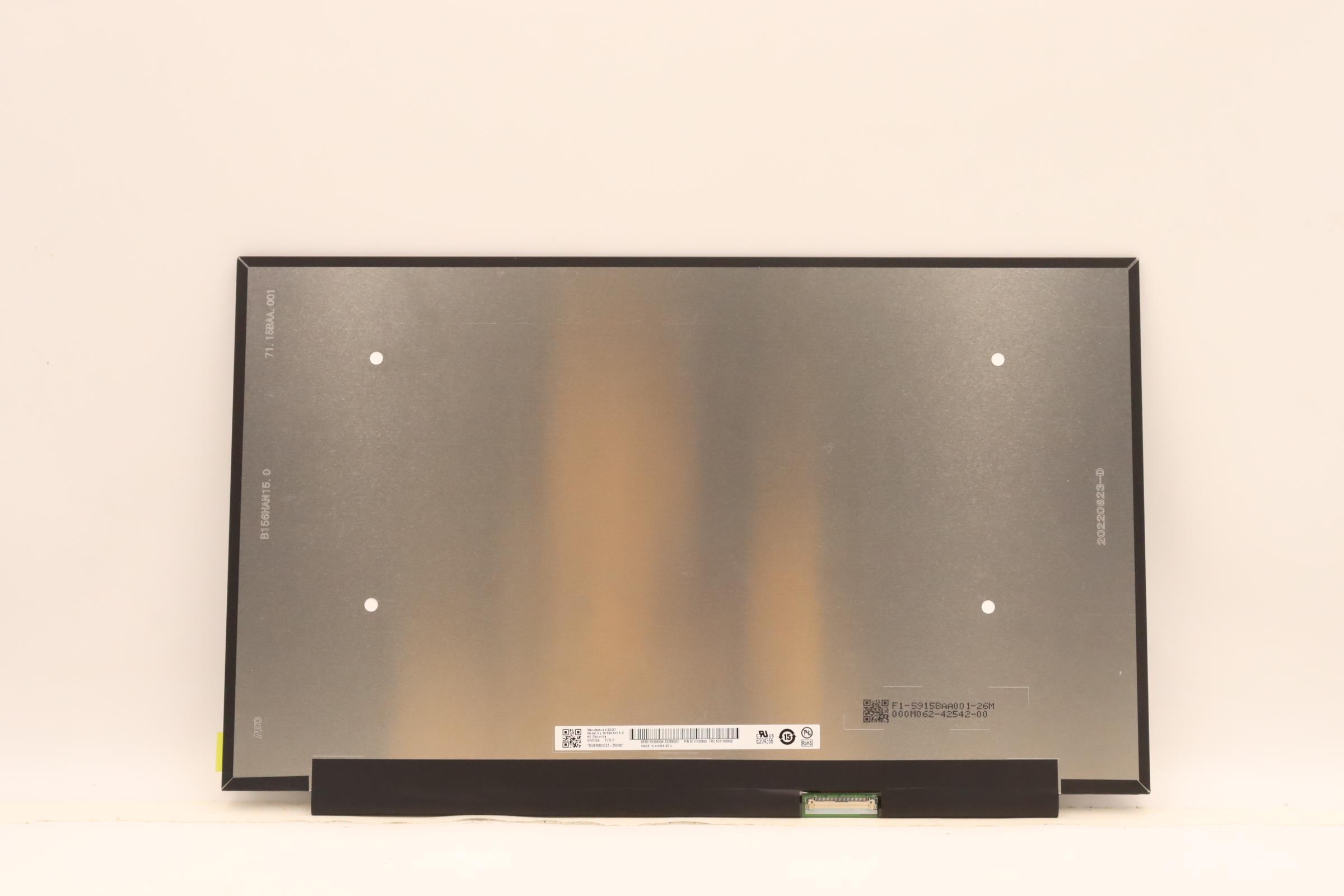 5D11H30602 - Original Lenovo LCD Panel, 15.6", FHD, Non-Touch, Anti-Glare, IPS, 350nit, 45%NTSC, AUO B156HAN15.0 HW: 0A