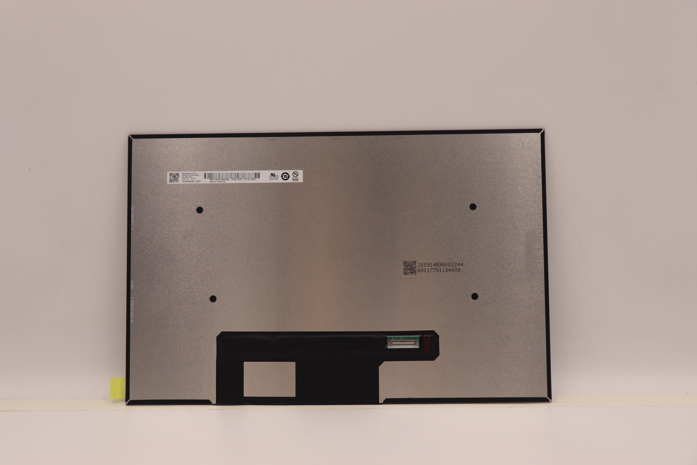5D11J52876 - Original Lenovo LCD Panel, 14", WUXGA, Non-Touch, Anti-Glare, IPS, 400nit, 100%sRGB, AUO B140UAN02.1 HW:1A