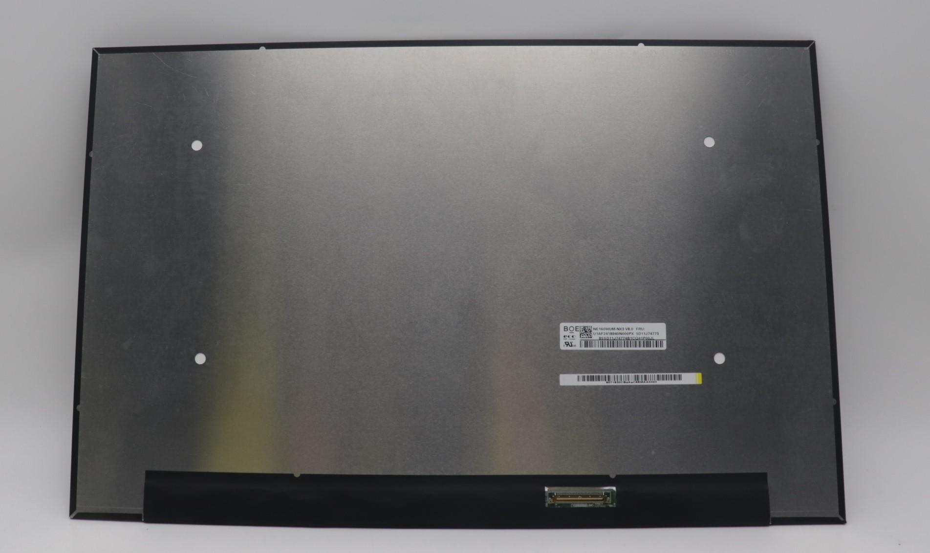5D11J74773 - Original Lenovo Display Panel, 16", WUXGA, Anti-Glare, IPS, 350nit, 45%NTSC, BOE NE160WUM-NX3 V8.0