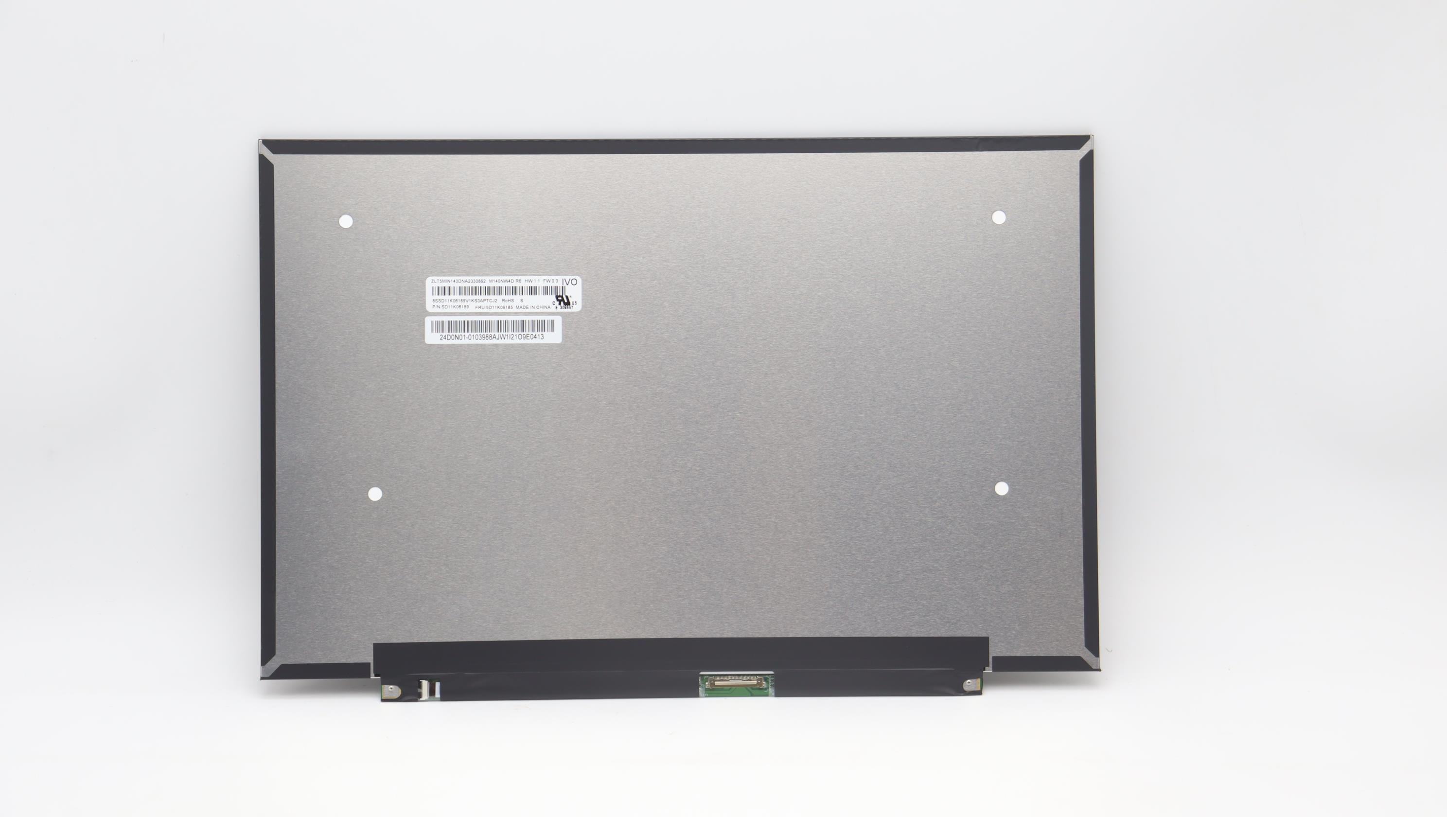 Lenovo Part  Original Lenovo Display Panel, 14", WUXGA, Anti-Glare, IPS, 300nit, 45%NTSC,  IVO M140NW4D R6 1.1