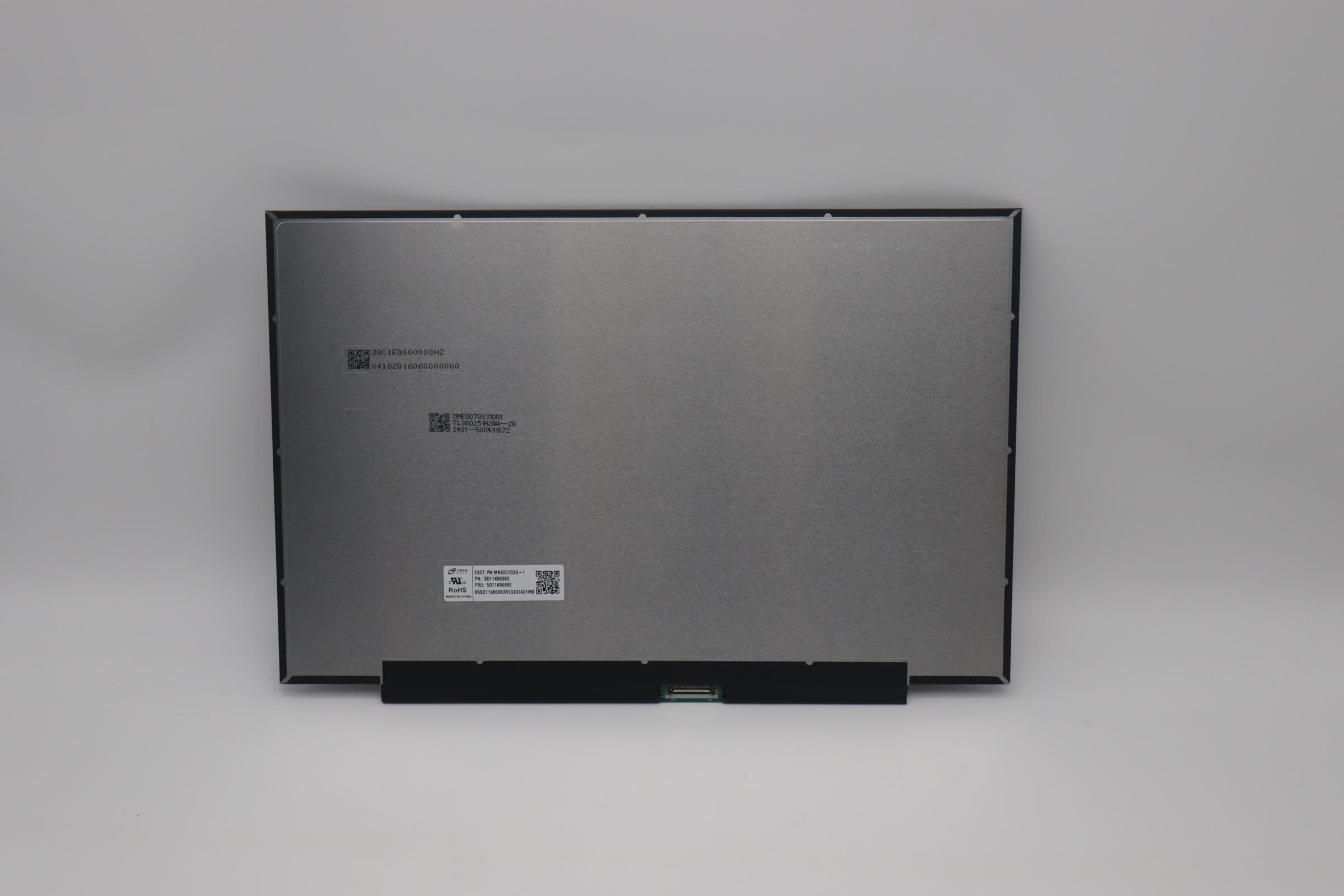 Lenovo Part  Original Lenovo Display Panel, 14", WUXGA, Anti-Glare, IPS, 300nit, 45%NTSC, CSO MNE007QS3-1