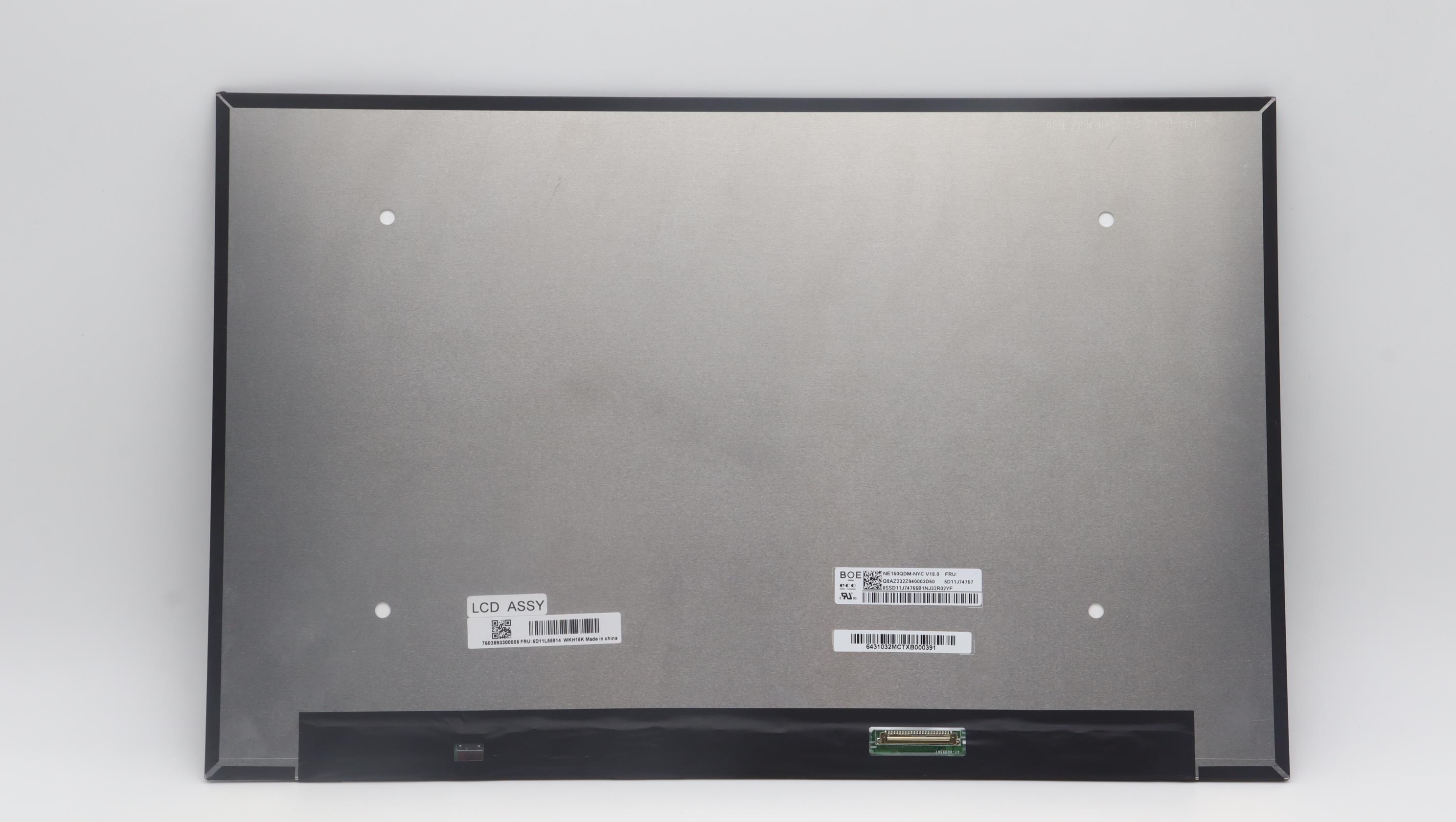 Lenovo Part  Original Lenovo LCD Module, 16", WQXGA, Anti-Glare, IPS, 350nit, 100%SRGB, Color Calibration