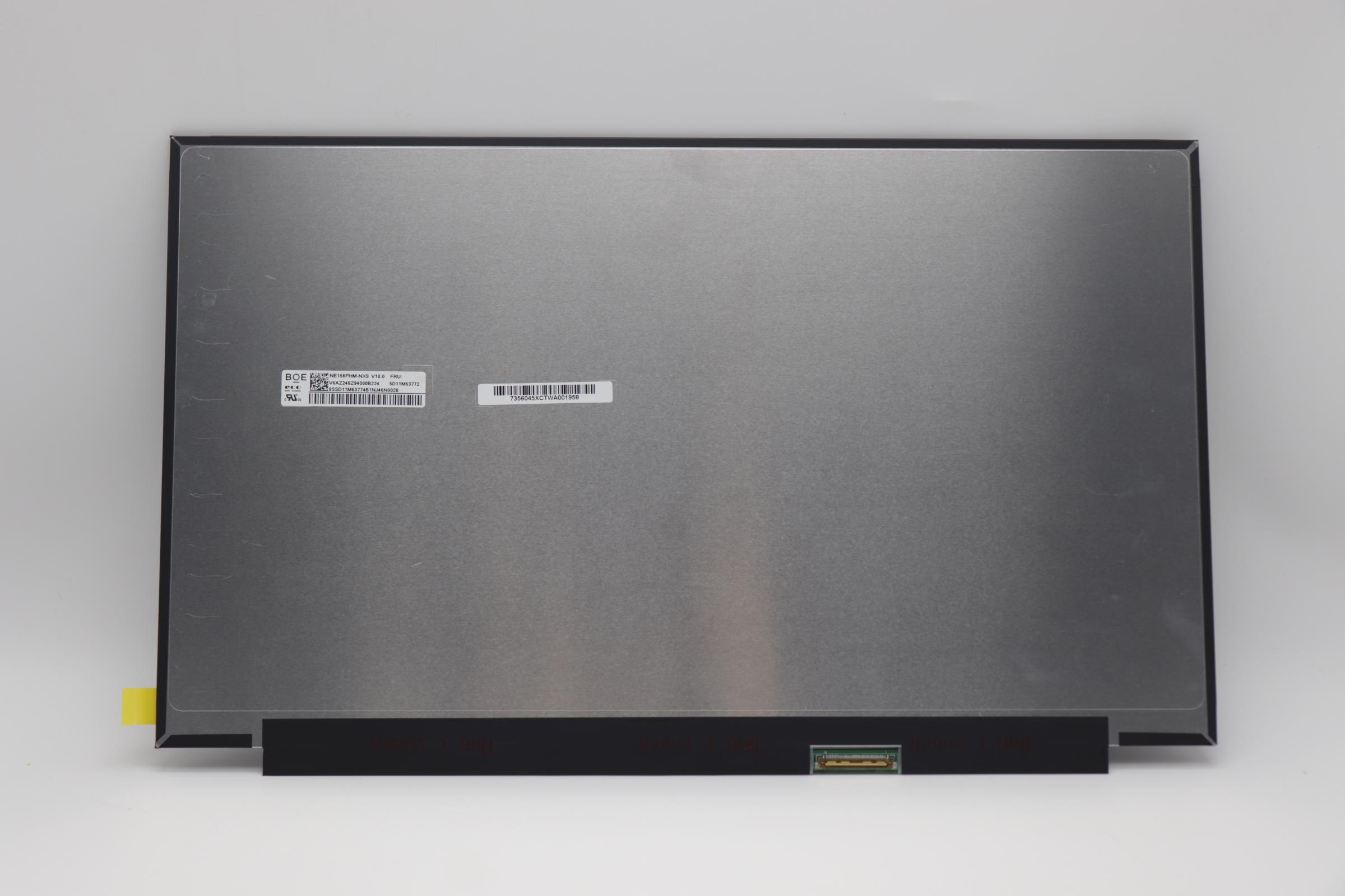 5D11M63772 - Original Lenovo Display Panel, 15.6", FHD, Non-Touch, Anti-Glare, IPS, 300nit, 100% SRGB, BOE NE156FHM-NX9 V18.0
