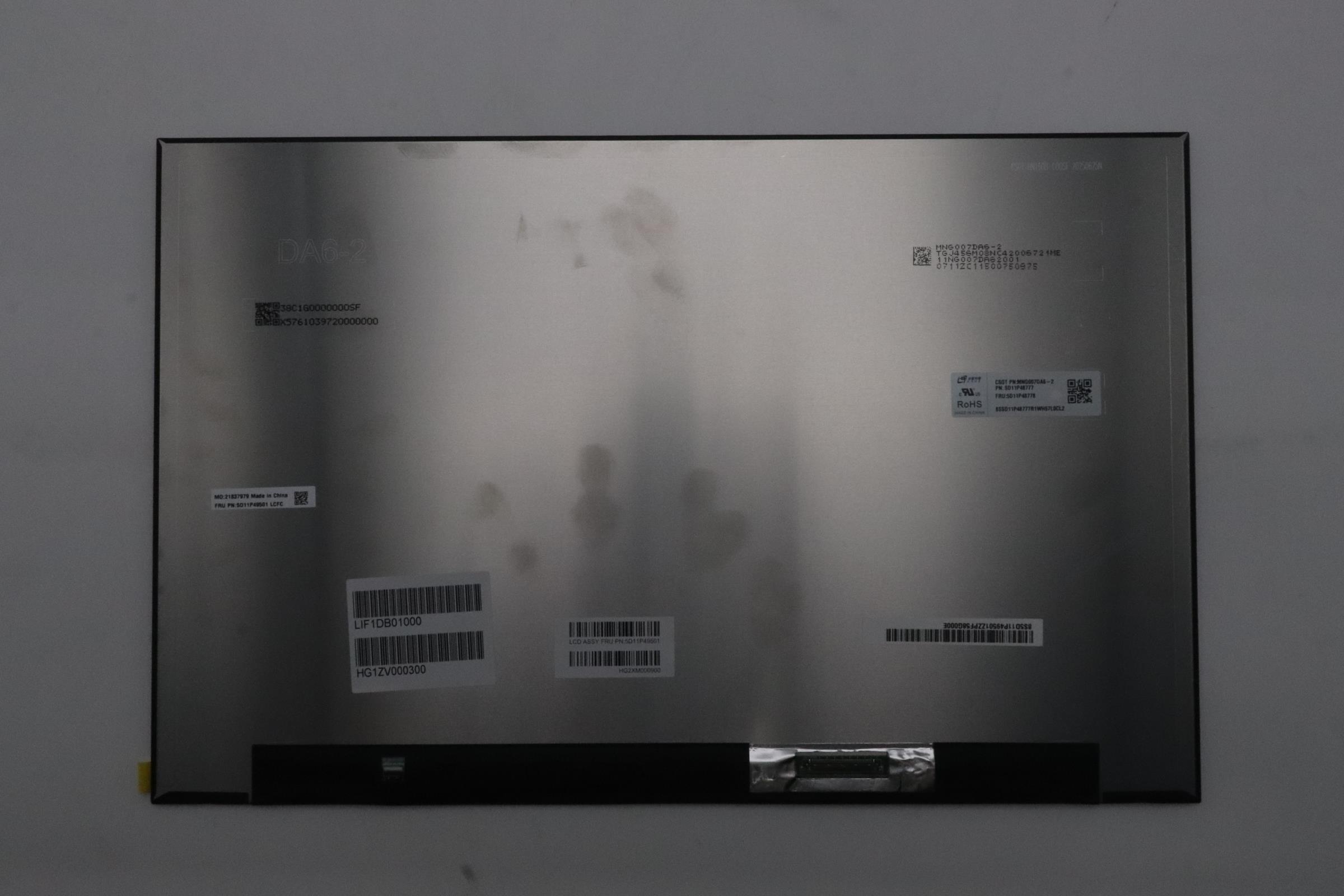 5D11P49501 - Original Lenovo LCD Module, 16", WQXGA, Non-Touch, Anti-Glare, IPS, 500nit, 100%DCI-P3, CSO MNG007DA6