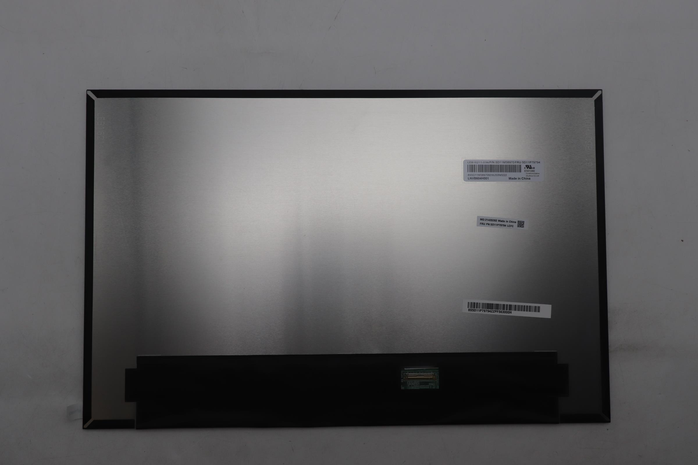 5D11P79794 - Original Lenovo LCD Panel, 16", COR  LN.VB604H001 16.0 WUX