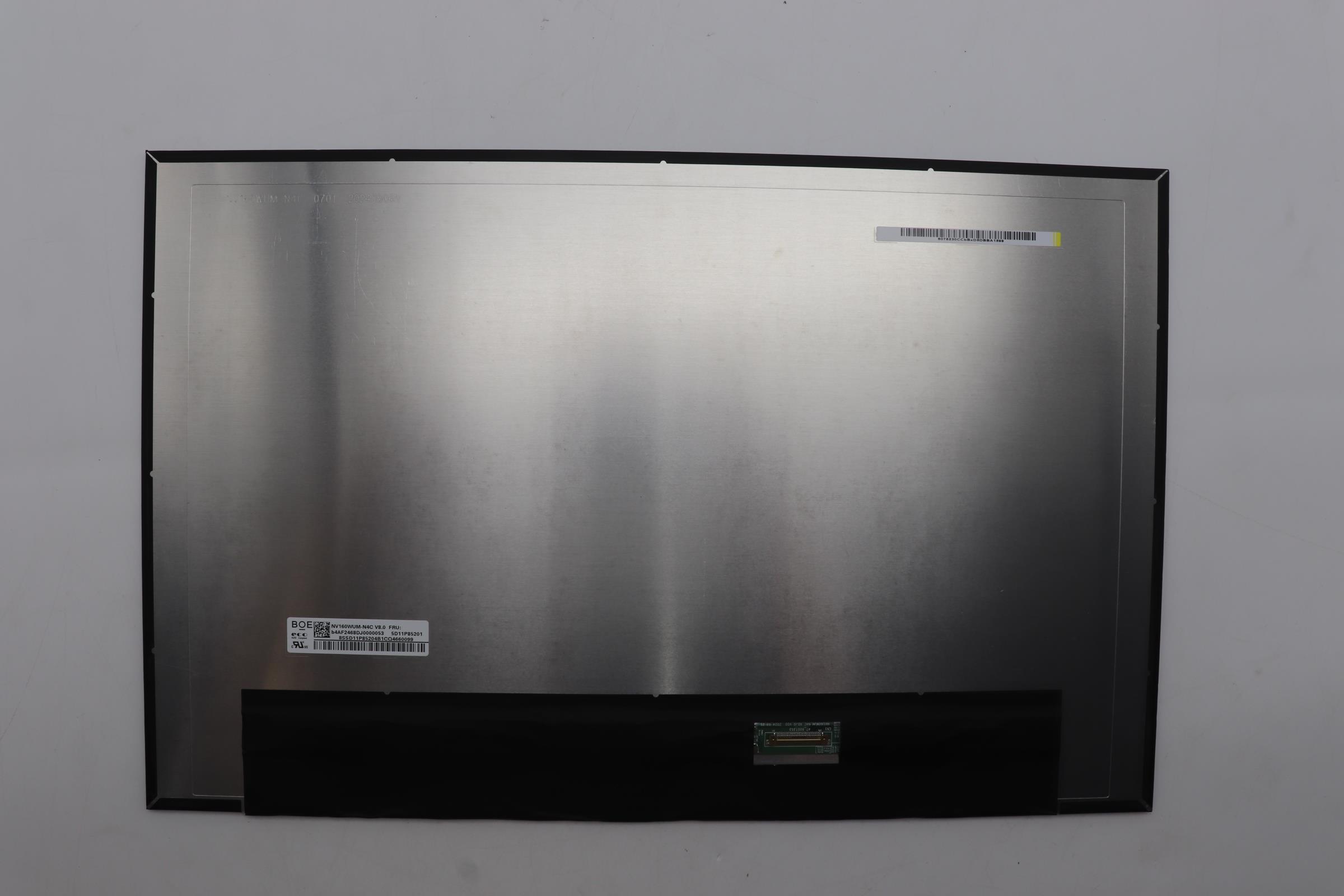5D11P85201 - Original Lenovo LCD Display Raw Panel 16" WUXGA Anti-Glare IPS 400nit, BOE NV160WUM-N4C V8.0