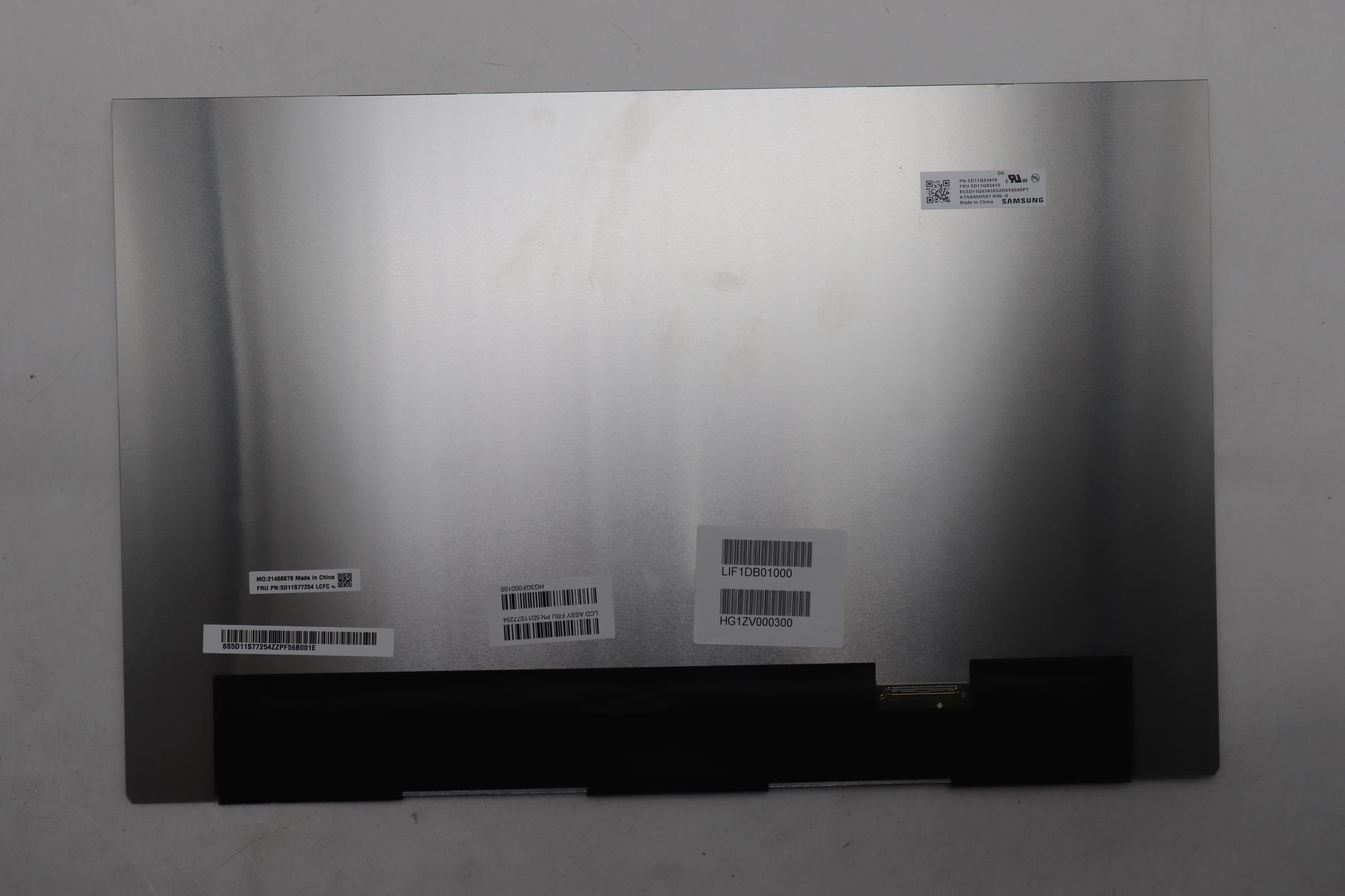 5D11S77254 - Original Lenovo LCD Module, 16", WQXGA, Non_Touch, Glare, OLED, 500nit, 100%DCI-P3, Color Calibration
