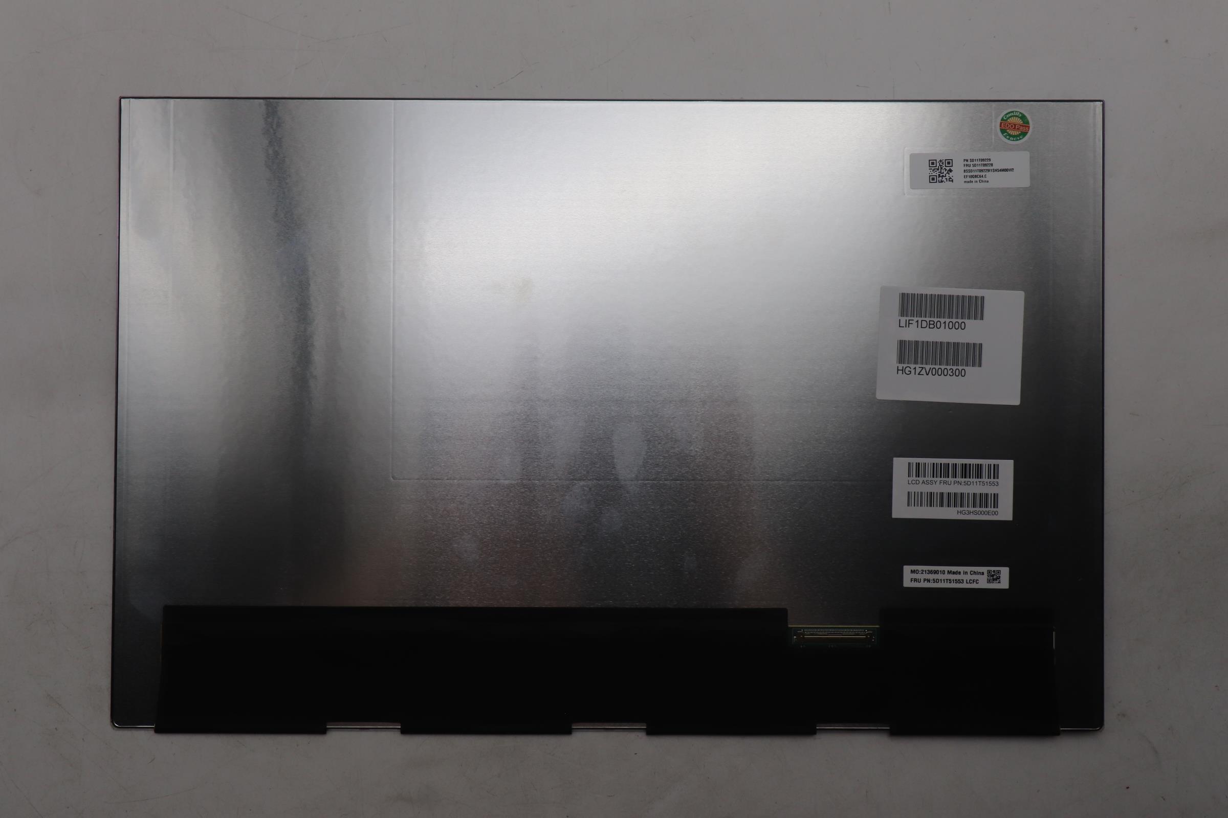 5D11T51553 - Original Lenovo LCD Module, 15.1", WQXGA, Non_Touch, Glare, OLED, 500nit, 100%DCI-P3, Color Calibration