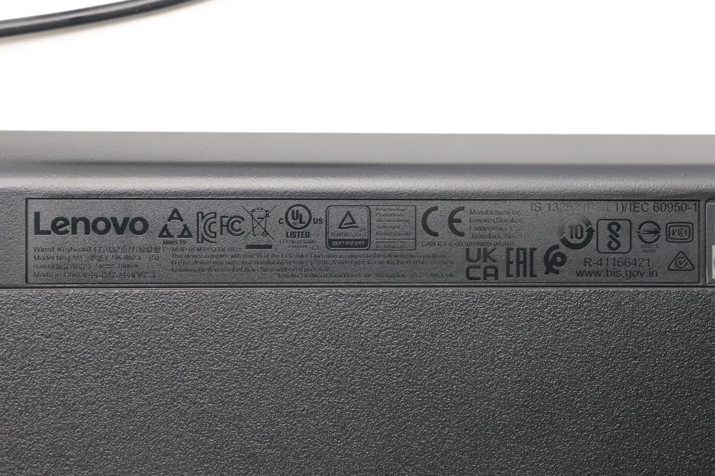 5D50U84582 - Original Lenovo Keyboard Calliope USB G2.5 BK_GR-US
