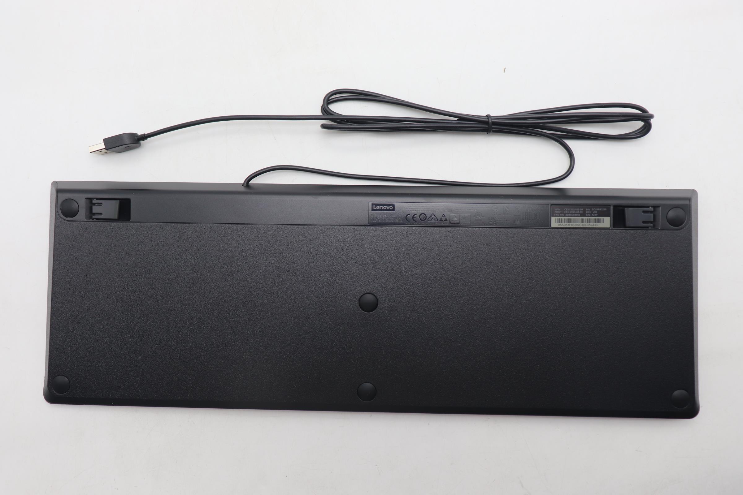 5D50U84756 - Original Lenovo Keyboard Calliope USB AI KB G2.5 BLK