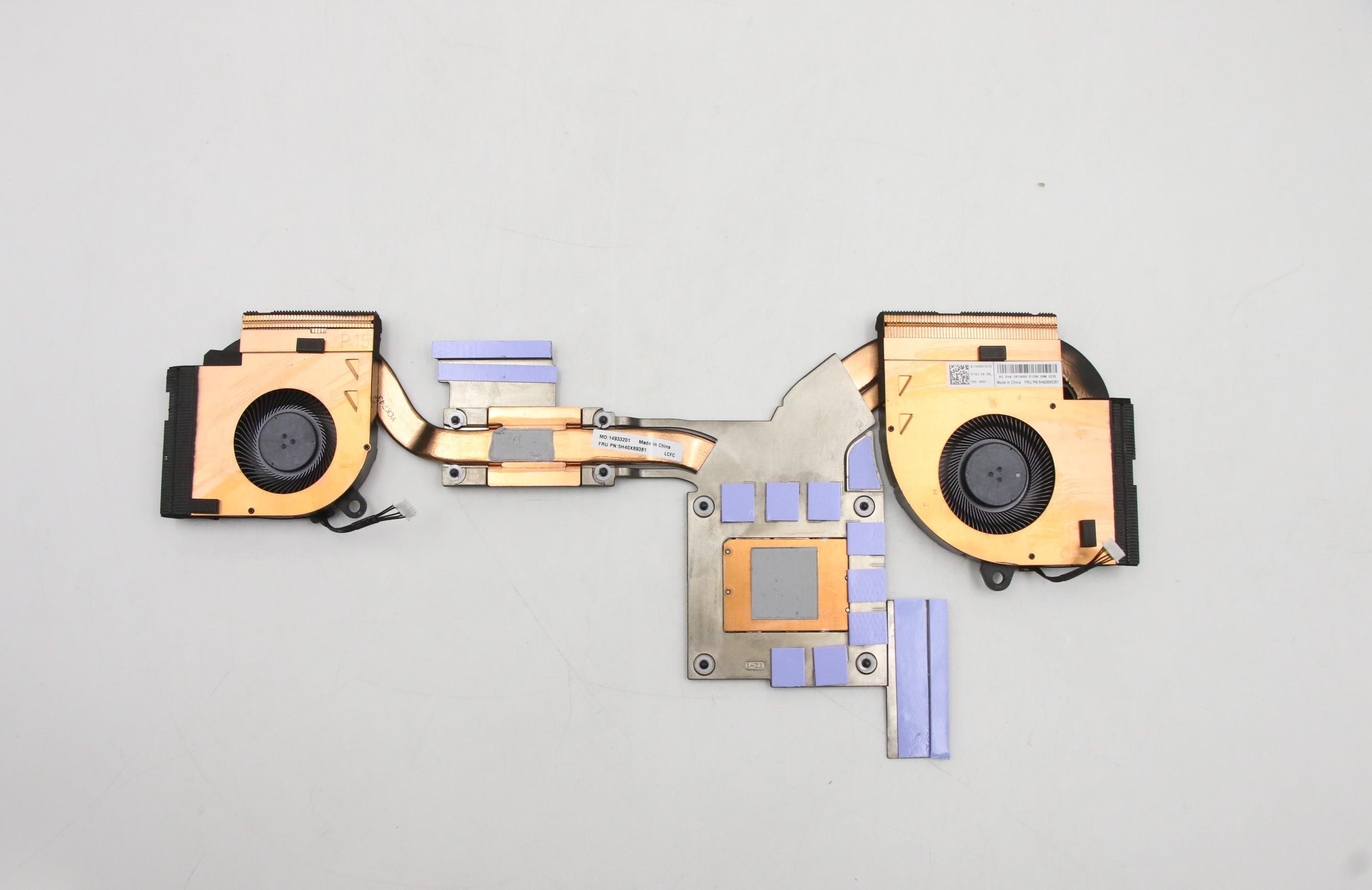 5H40X89381 - Original Lenovo Raptor-1.0 Intel FRU thermal module FAN+Heatsink Raptor-1 N19E Delta