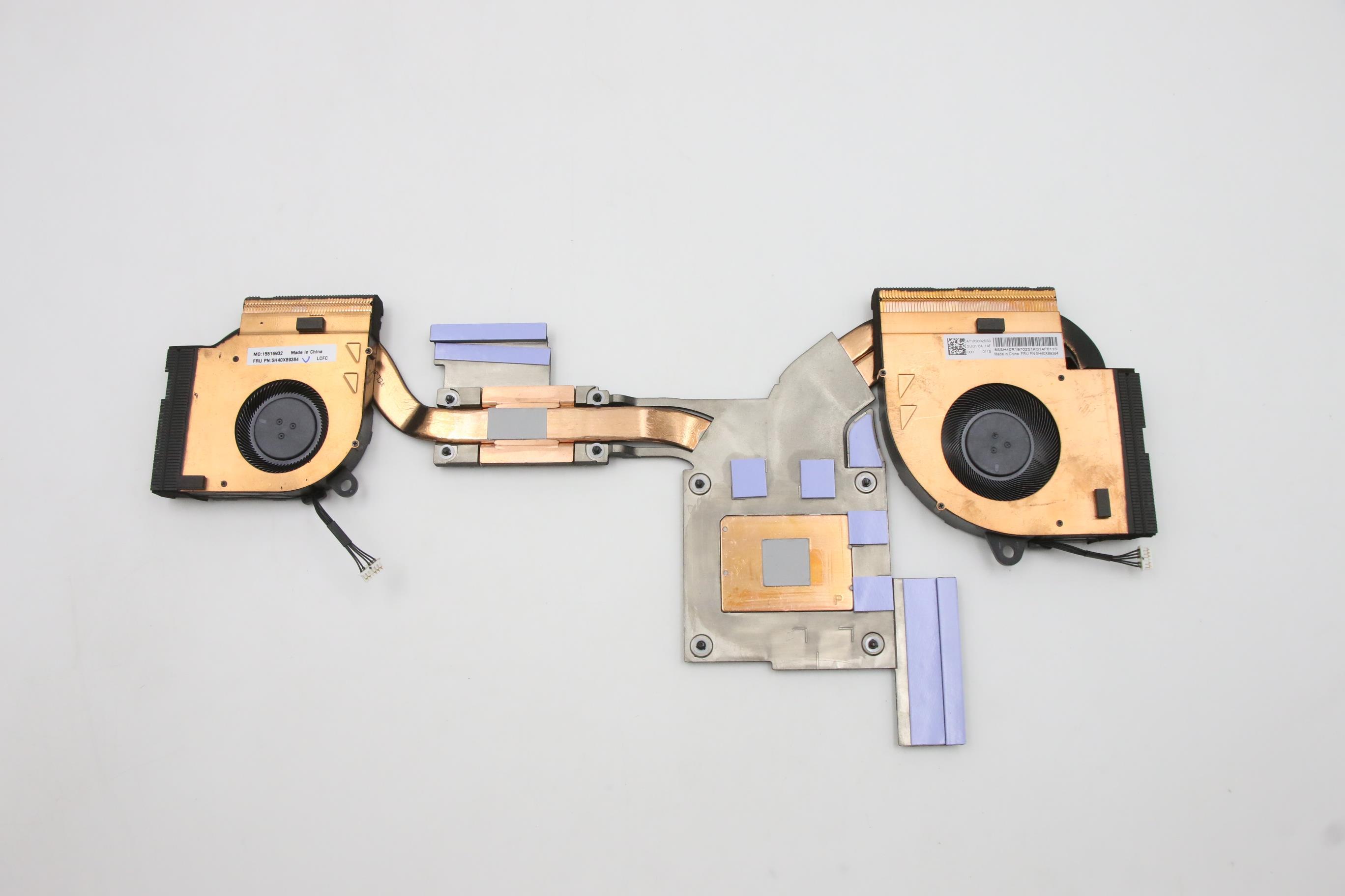 5H40X89384 - Original Lenovo Raptor-1.0 Intel FRU thermal module FAN+Heatsink Raptor-1 N19P Sunon