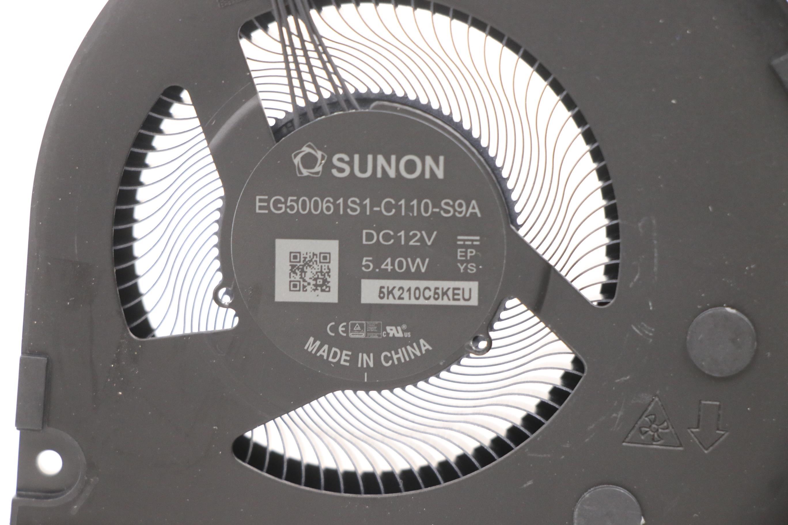 5H41B77221 - Original Lenovo ThorP P-2 INTEL FRU Thermal Module HP5B0_UMA_THM_ASSY_SUNON_SUNON SUNON