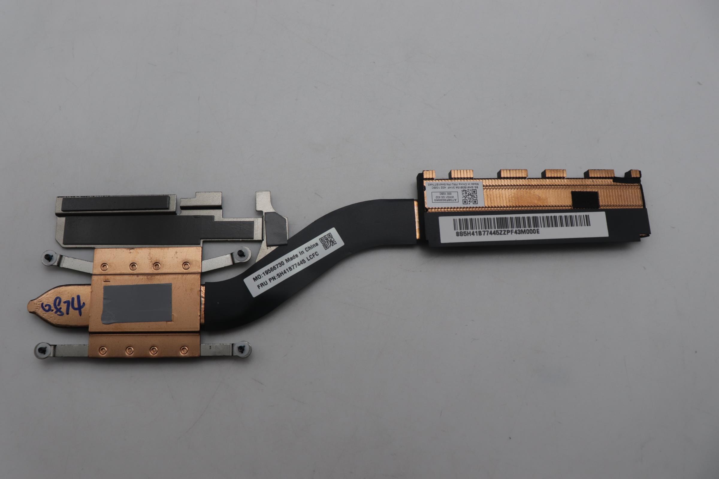 5H41B77445 - Original Lenovo HEATSINK FRU LE460_UMA_THM_ASSY  WEIHONG