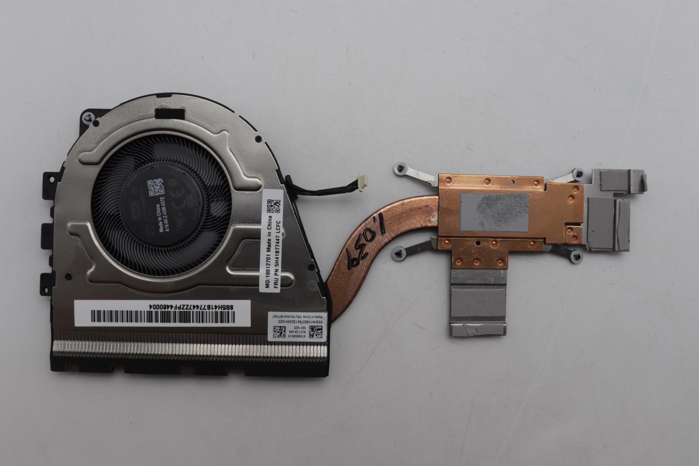 5H41B77447 - Original Lenovo HEATSINK FRU_UMA_AL_FIN_THM_ASSY AVC
