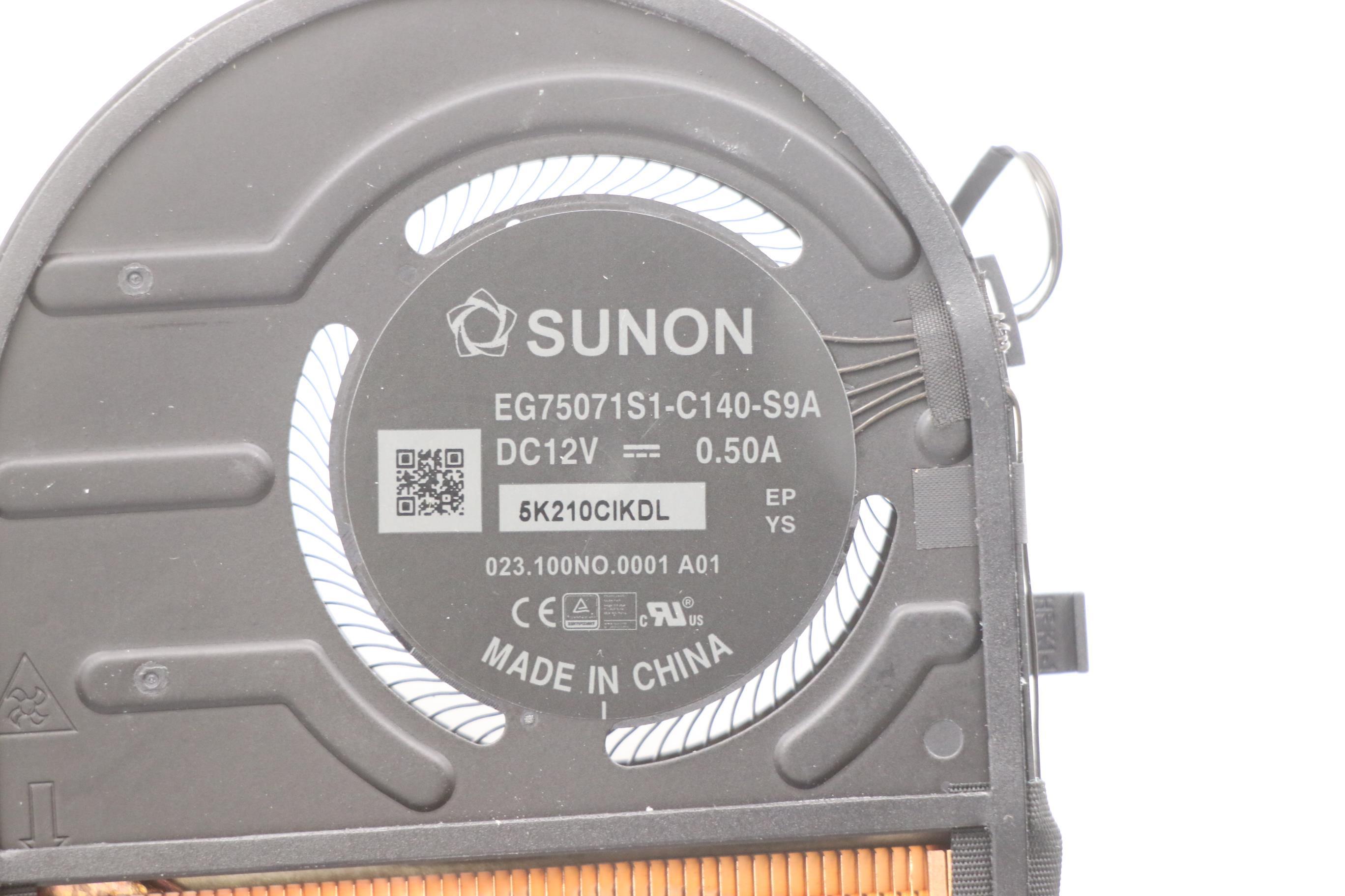 5H41D34321 - Original Lenovo Cheetah-1 (P-1:20Y3/20Y4) (X1 Extreme:20Y5/20Y6) FRU Thermal ASM Sunon for UMA