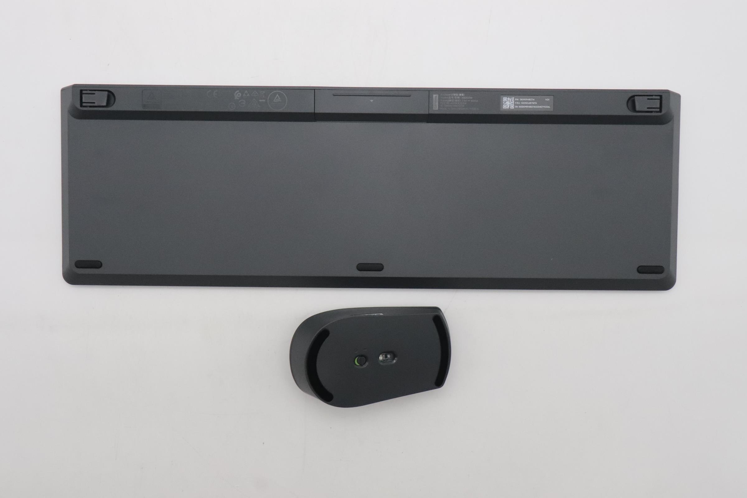 5KM0U87979 - Original Lenovo Keyboard and Mouse, 2.4G, US English, Luna Grey, Black Wheel