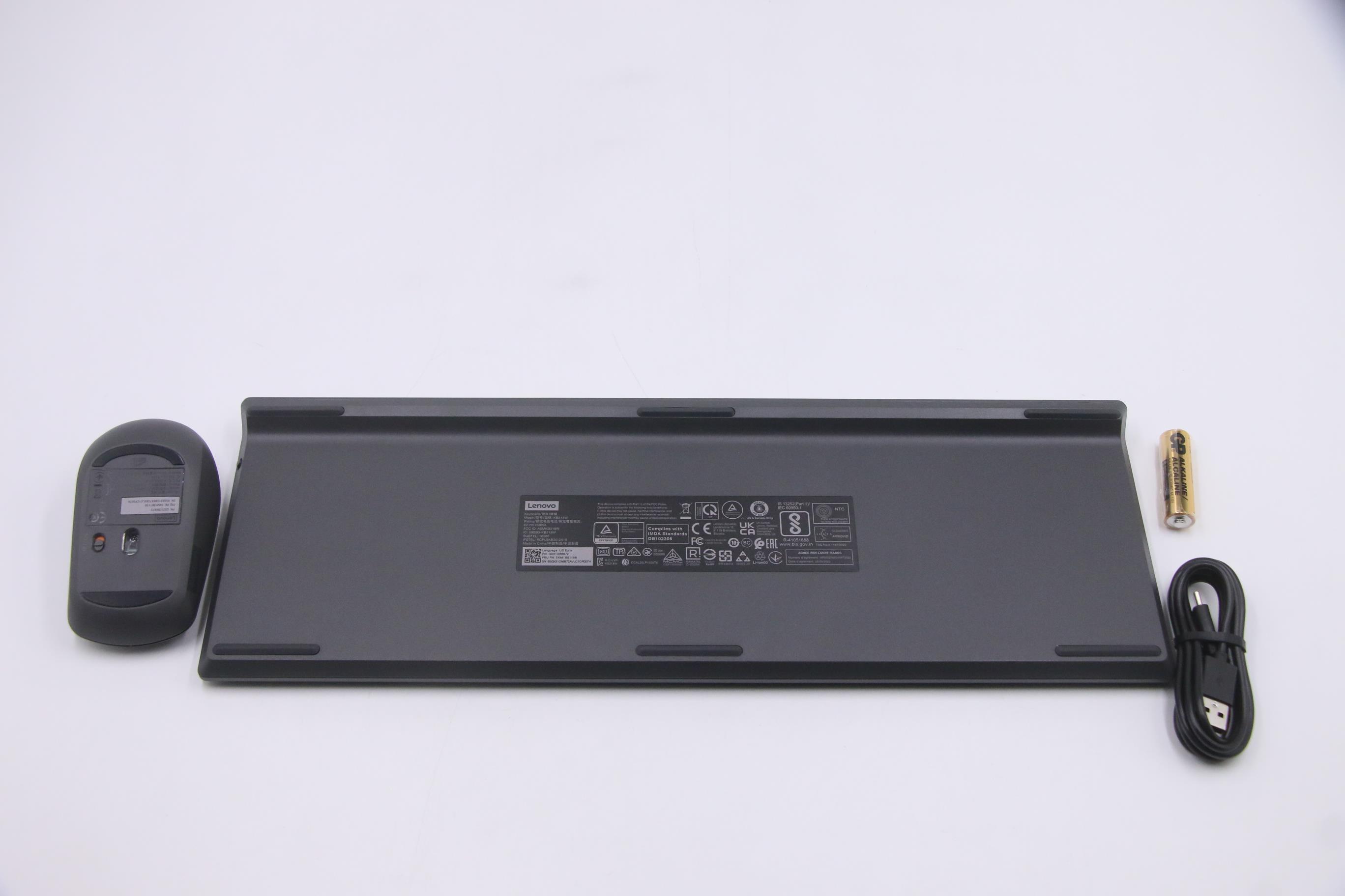 5KM1B81158 - Original Lenovo Modern Wireless Combo/Lenovo Euterpe Wireless Combo (Storm Grey)-US Euro103P