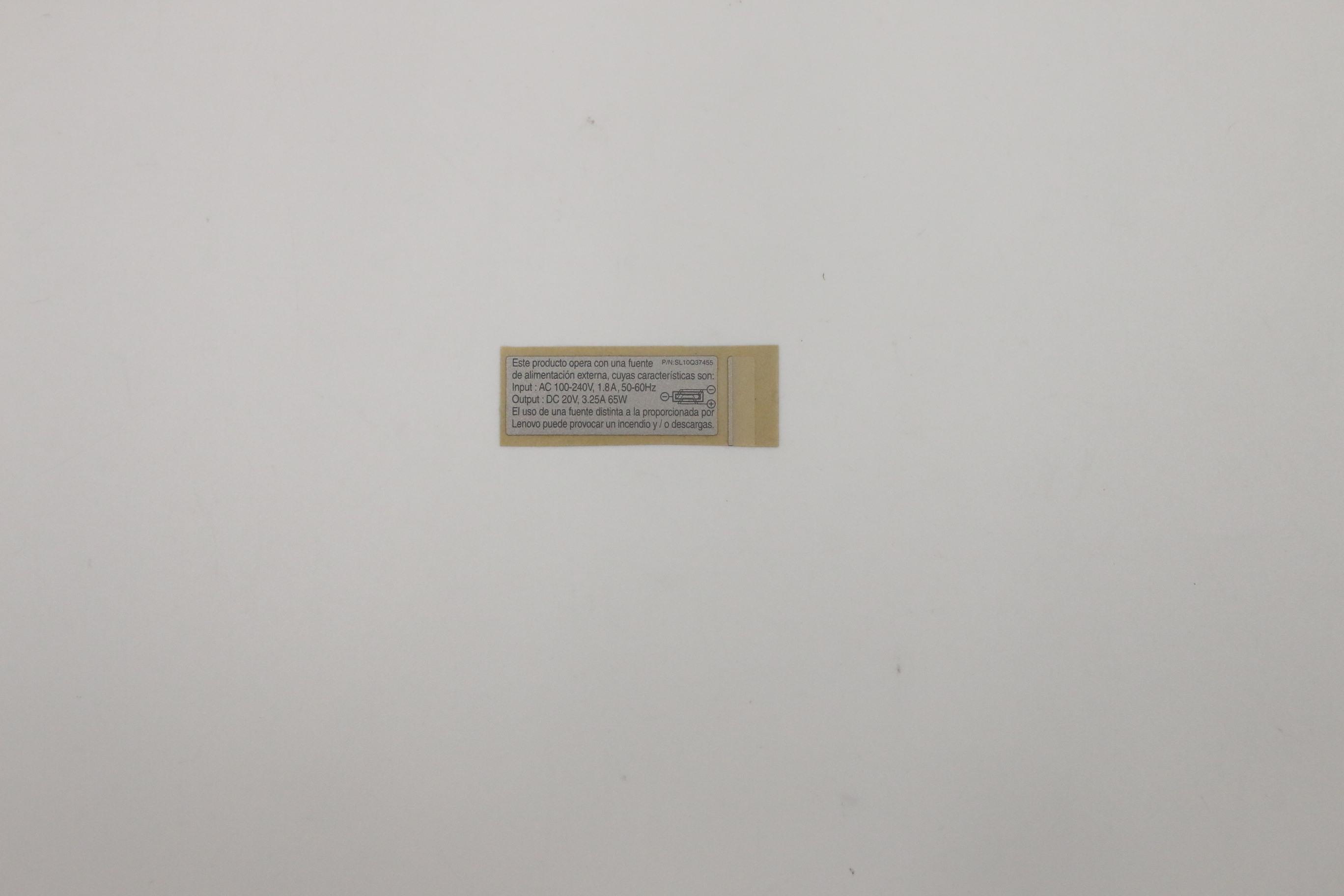 5L10V15297 - Original Lenovo Mudflap1.0 INTEL Muldflap FRU GEO Label KIT Silver