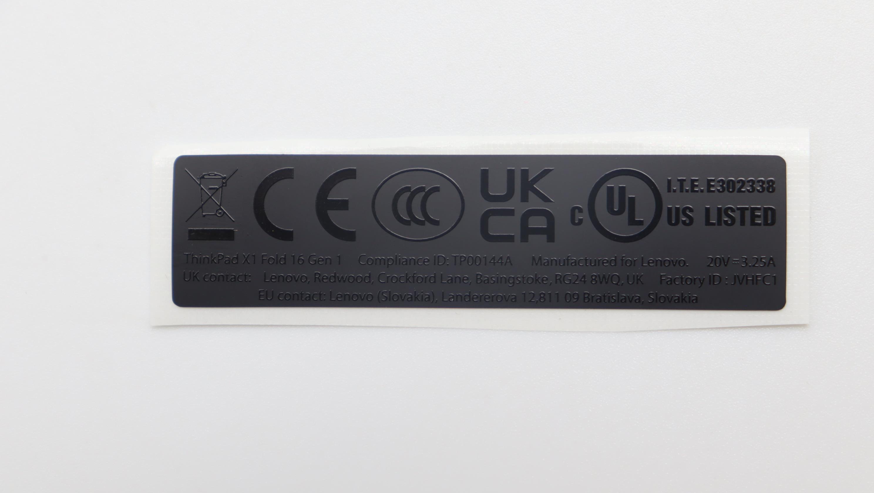 5L10V27615 - Original Lenovo LABEL KIT,GEO Label