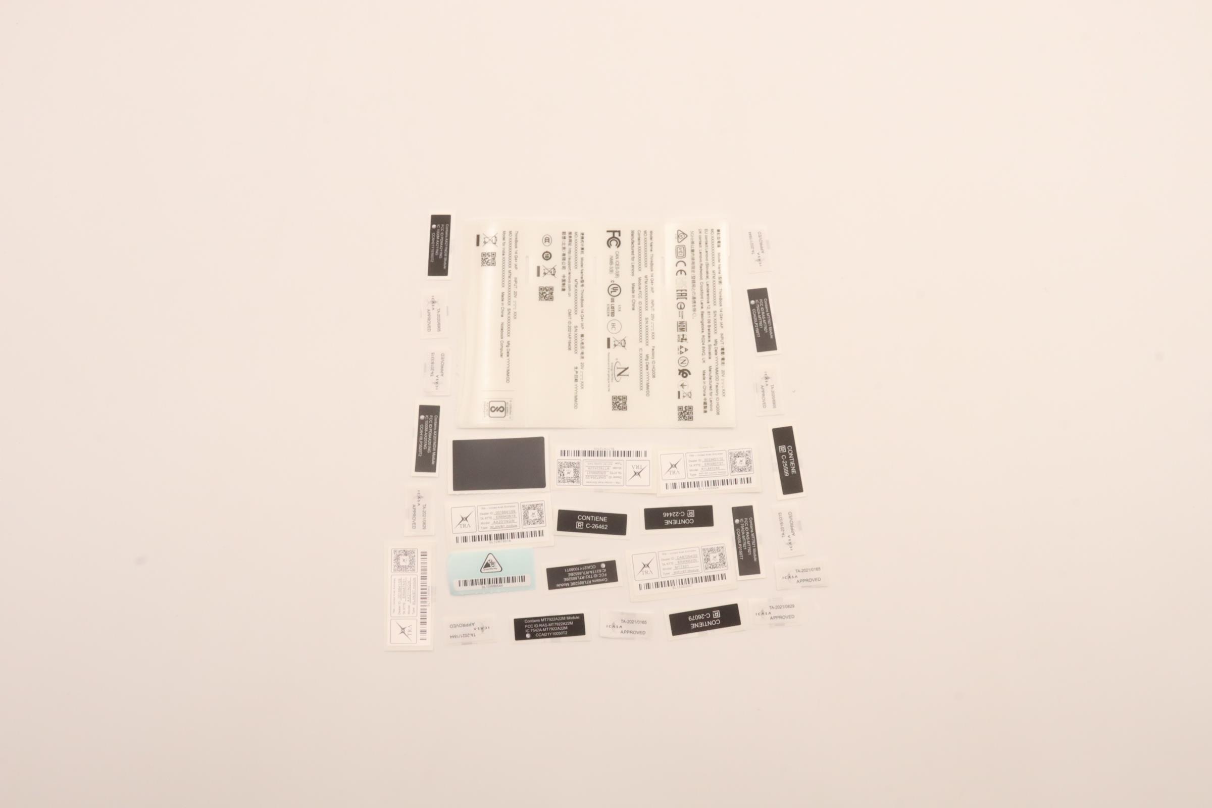 5L10W35126 - Original Lenovo LABEL Label H 21CX Service label kit