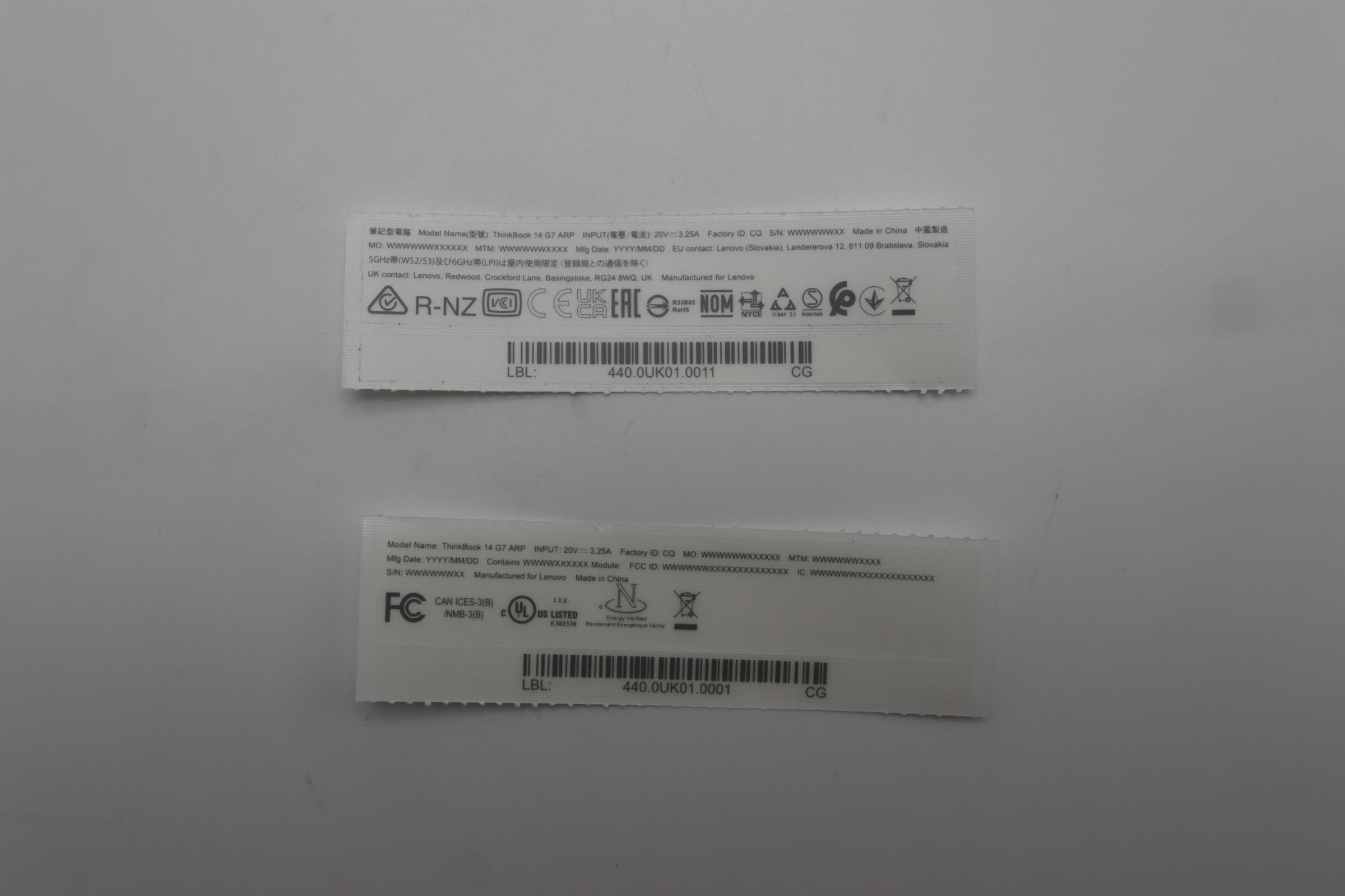 5L10W35157 - Original Lenovo LABEL LABEL W 21MV GEO KIT