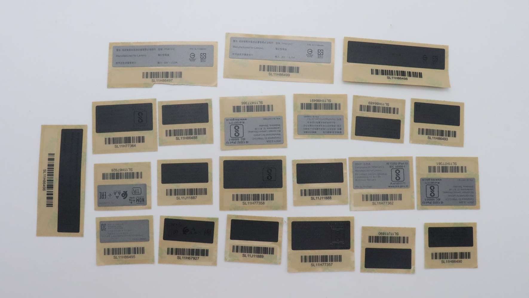 5L11H70936 - Original Lenovo LABEL FRU Label Kit for LIPC