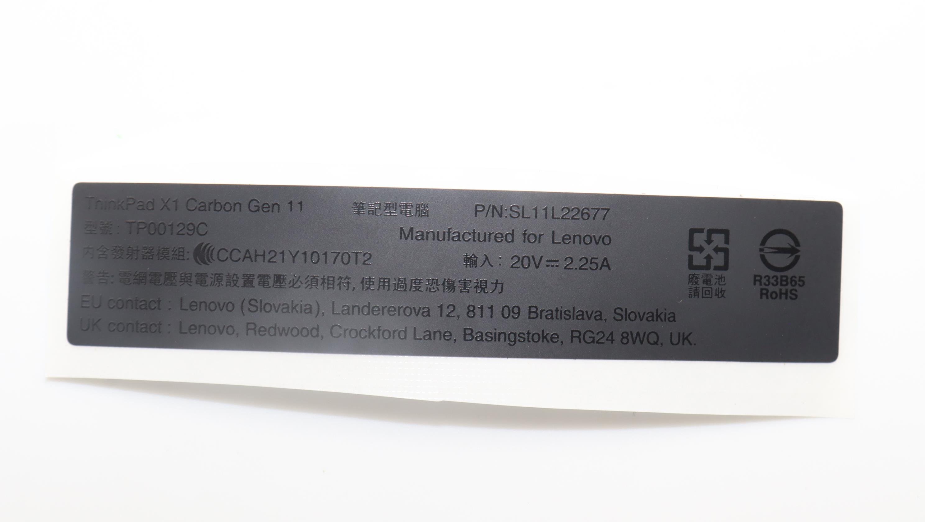 Lenovo Part  Original Lenovo LABEL FRU Panther 3.0 label kits