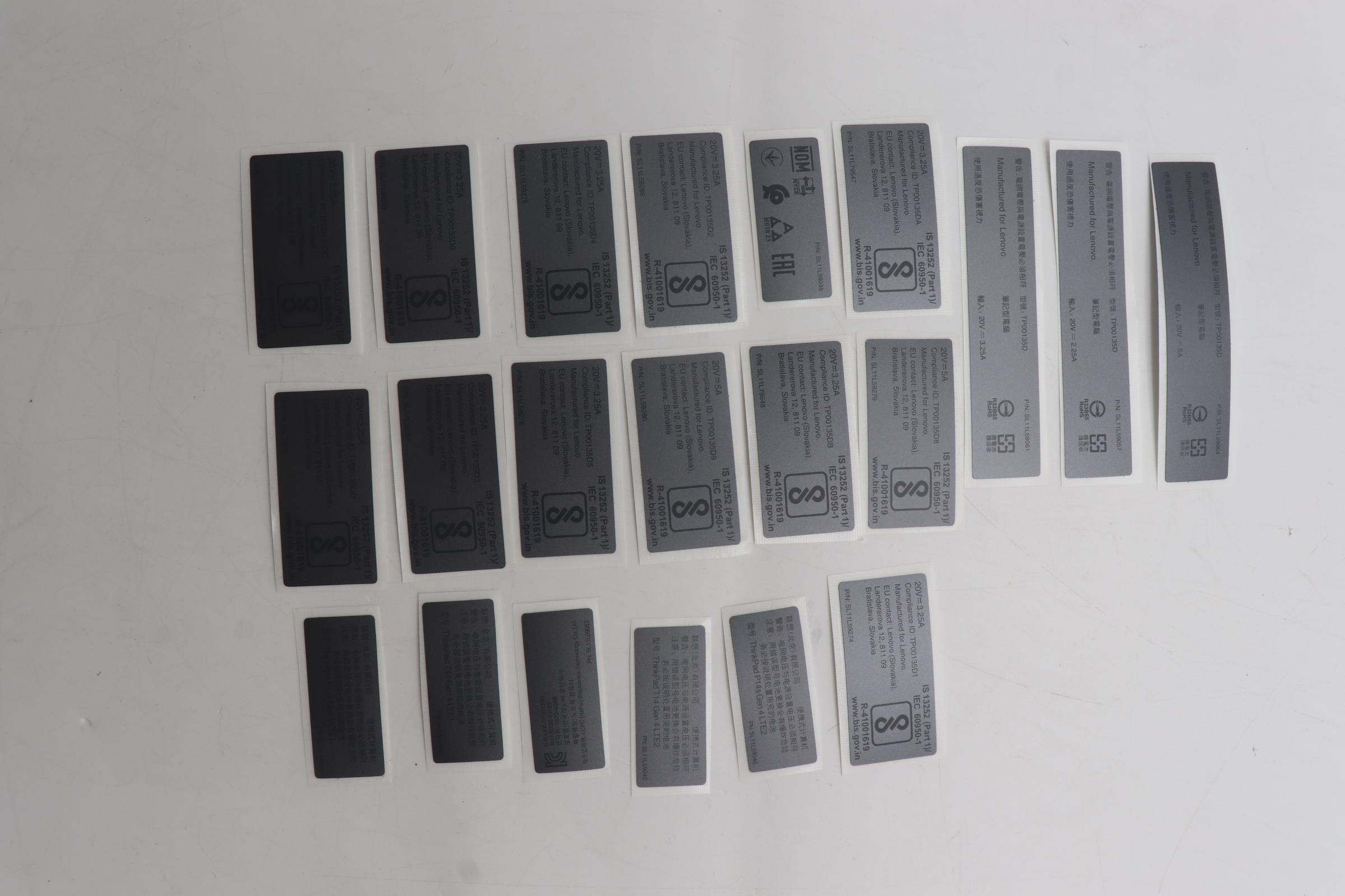 5L11H70979 - Original Lenovo LABEL FRU Griffin 2 LABEL kits