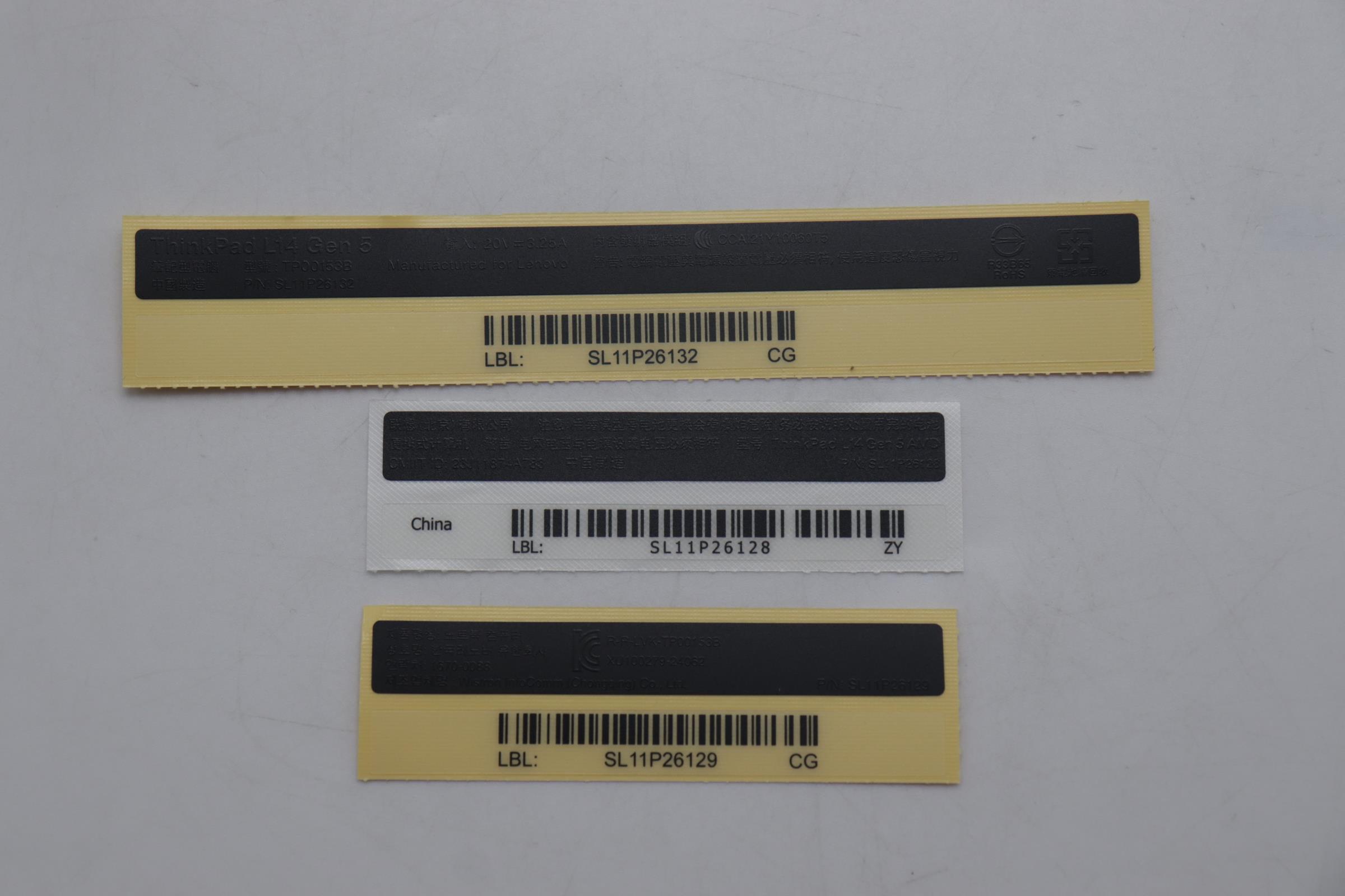 5L11H71001 - Original Lenovo LABEL FRU LABLE GEO, BLANC AMD