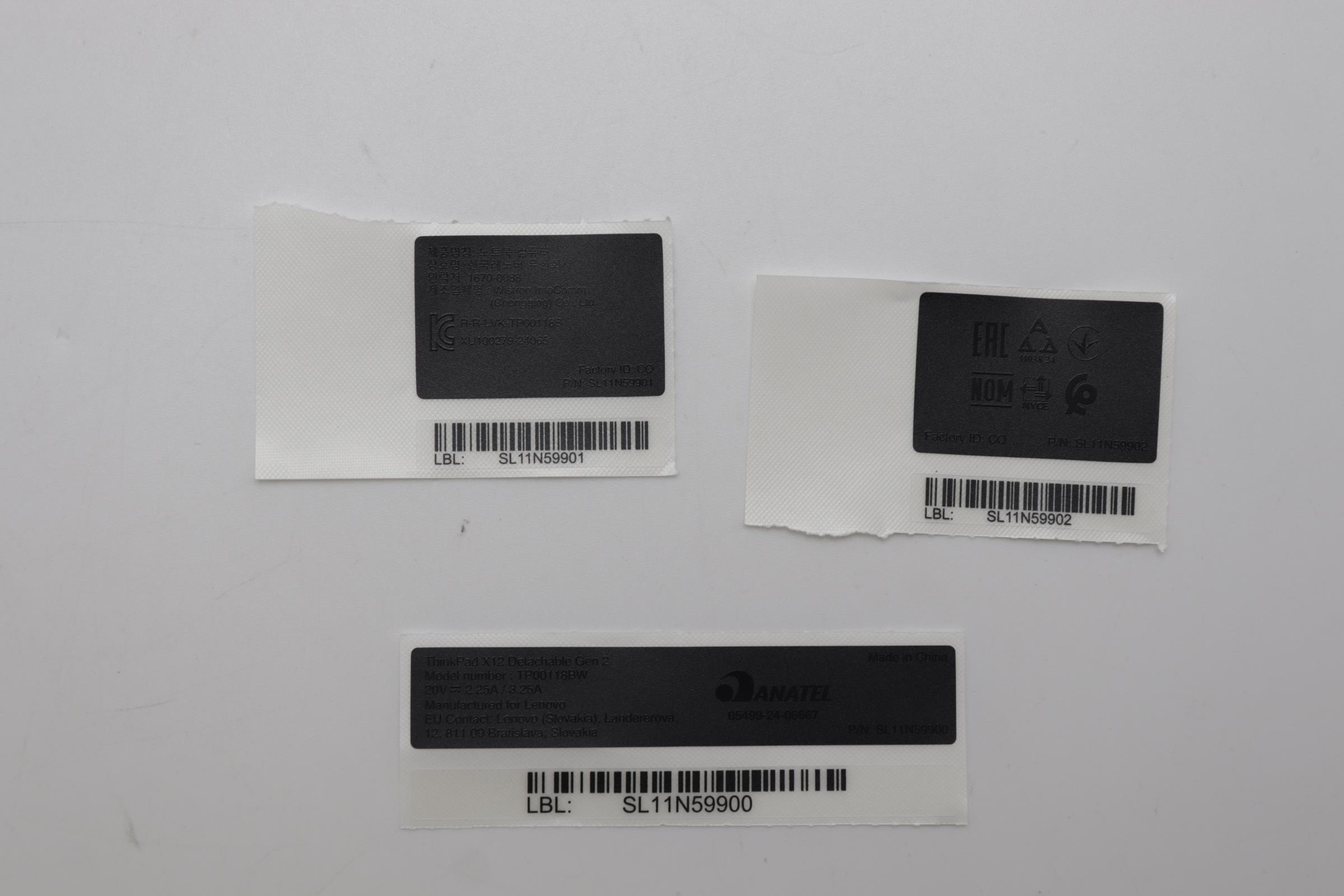 5L11P41589 - Original Lenovo LABEL GEO LABEL KIT,Hera-2