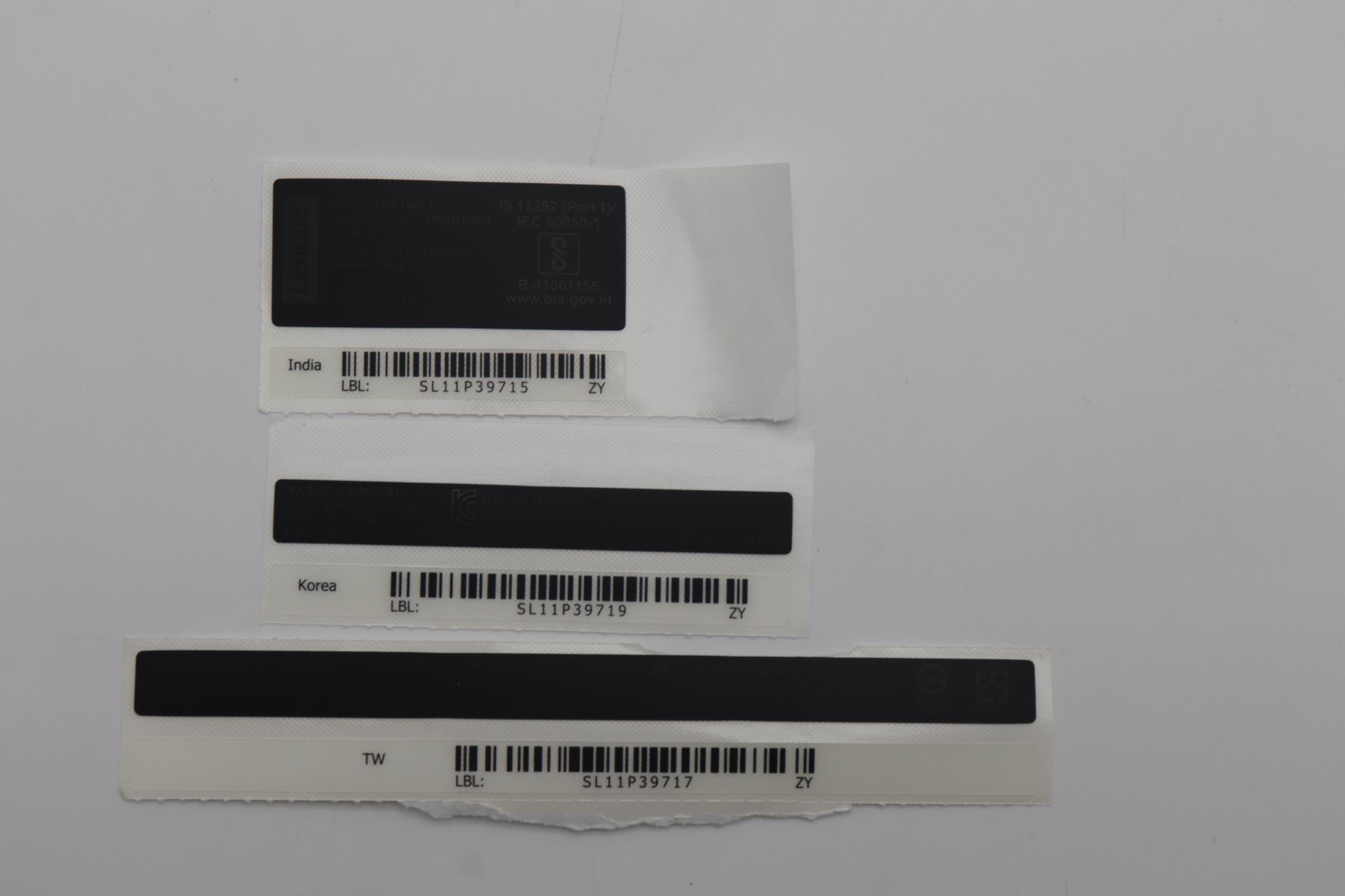 5L11P67062 - Original Lenovo LABEL GEO LABEL KIT